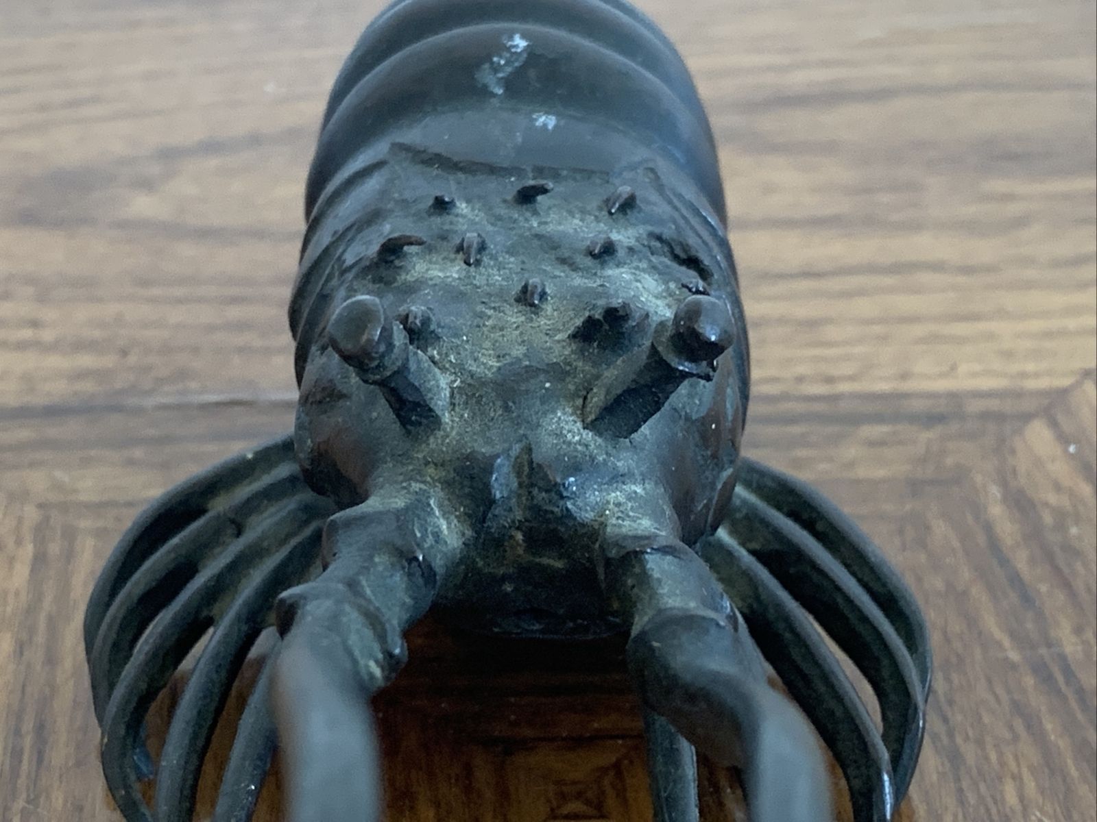 Fine Japanese Meiji Period Bronze Crayfish Lobster Prawn Figure photo vinterior