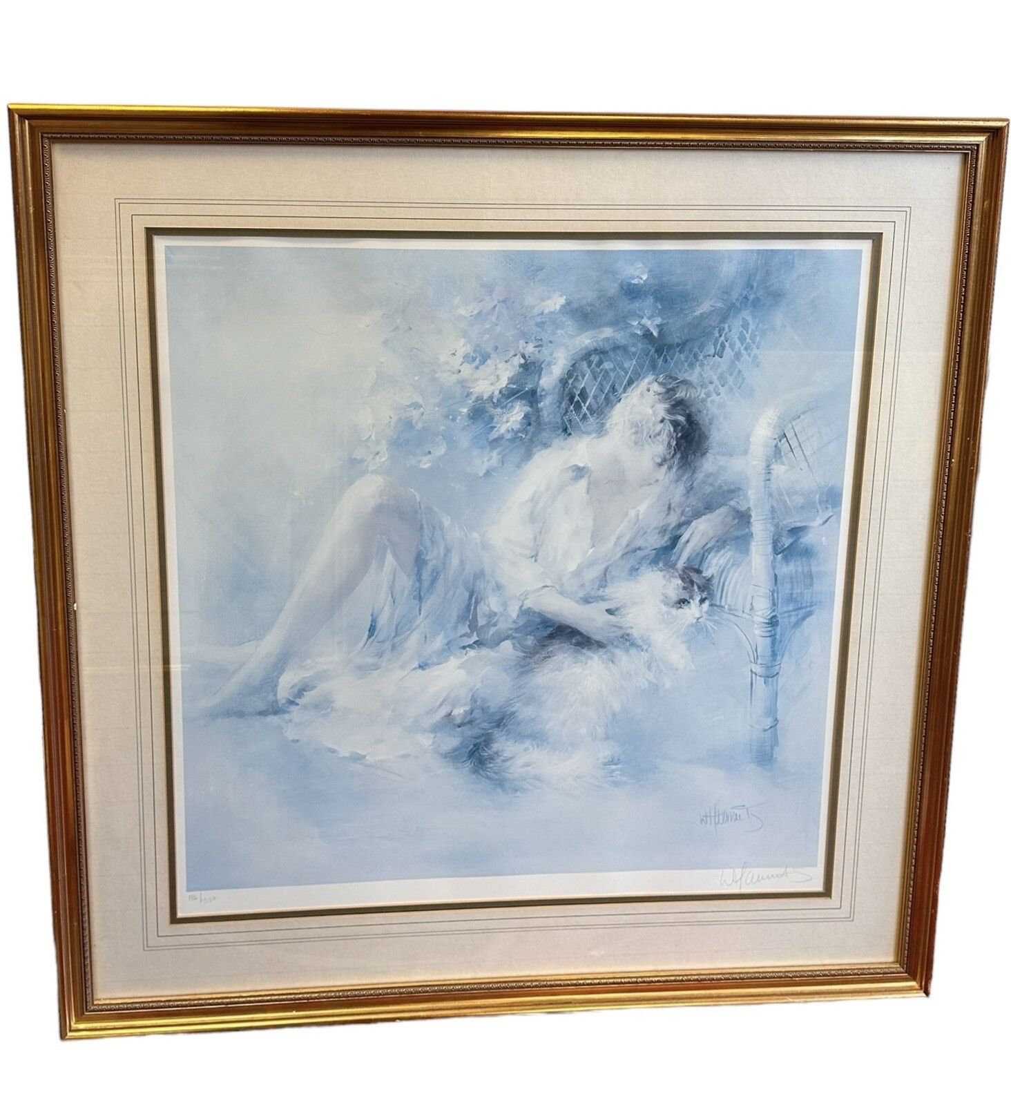 Limited Edition Signed Lithograph Framed Glazed By Willem Haenraets 76cm By 78cm photo furniture