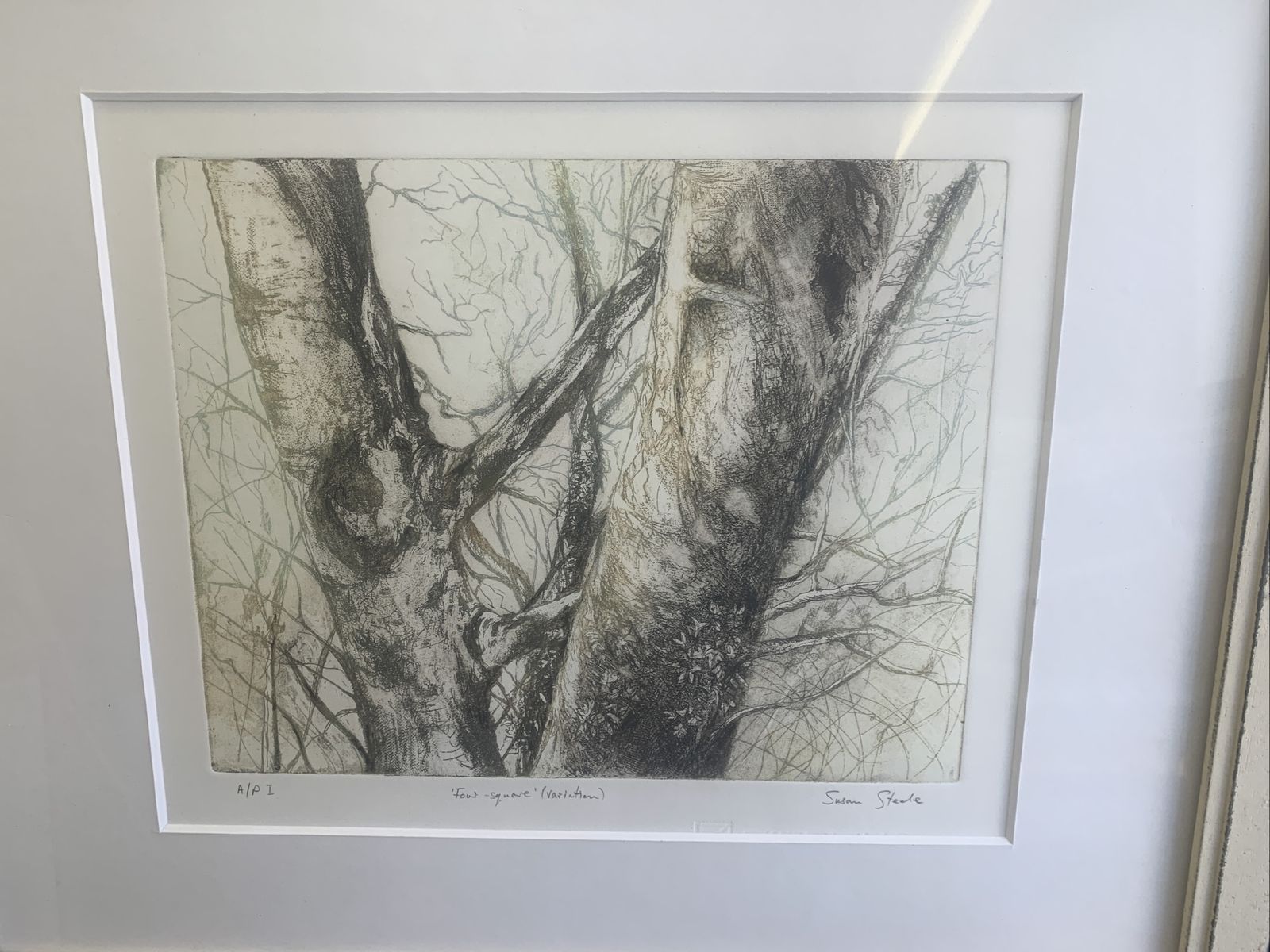 Original Artist Proof Susan Steele Etching And Aquatint Signed And Framed photo furniture