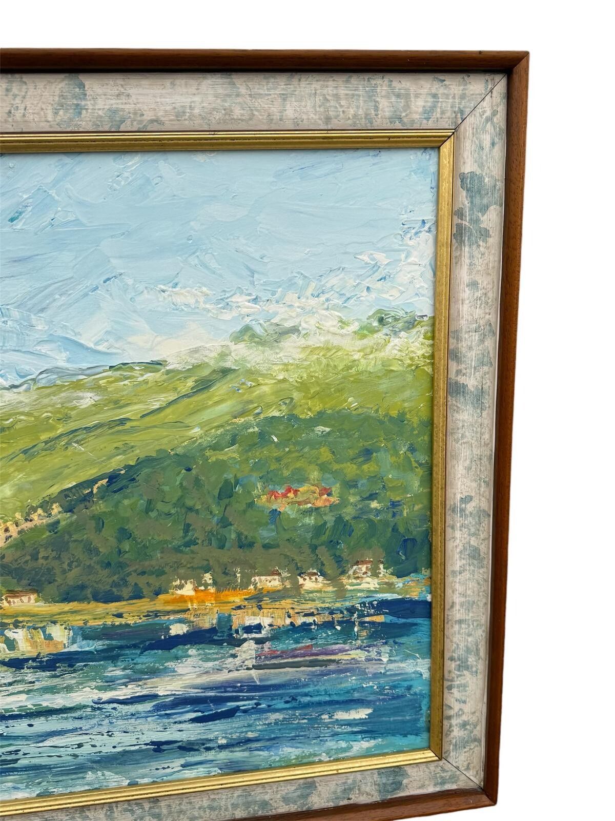 photo furniture Peter Moore Listed Artist Oil Conwy Castle Coastal Landscape Huge 52.25” X 22”