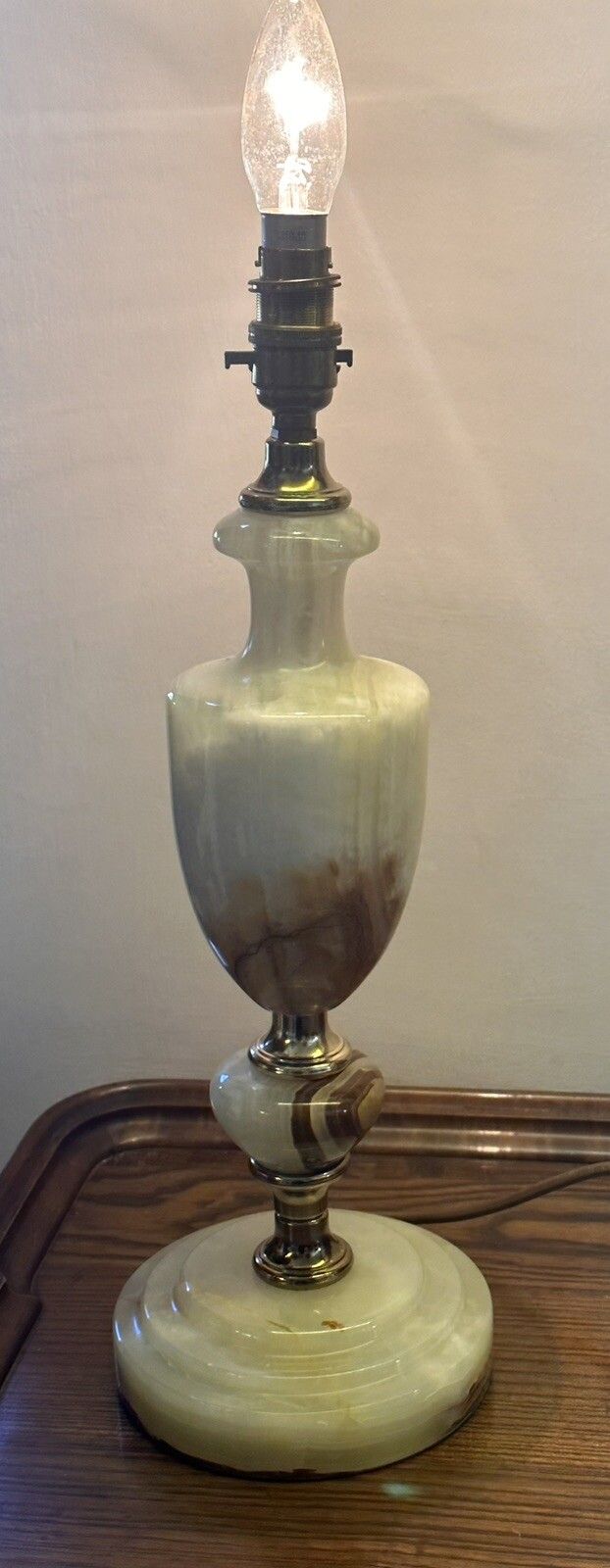Mid Century Hollywood Onyx Marble Lamp  Italian Top Quality photo vinterior