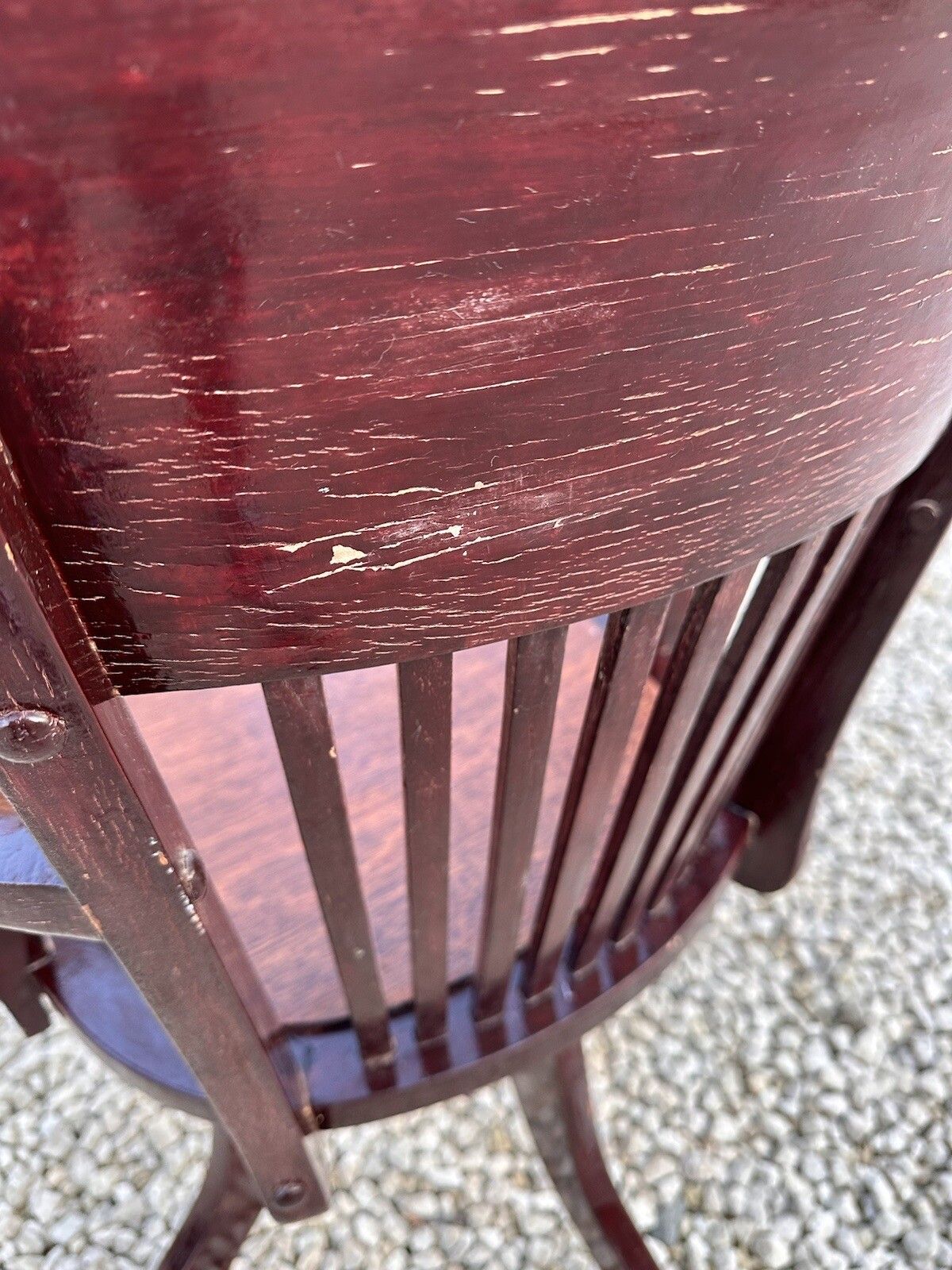 Antique Early 20th Century Oak Swivel Bankers Desk Chair photo vintage