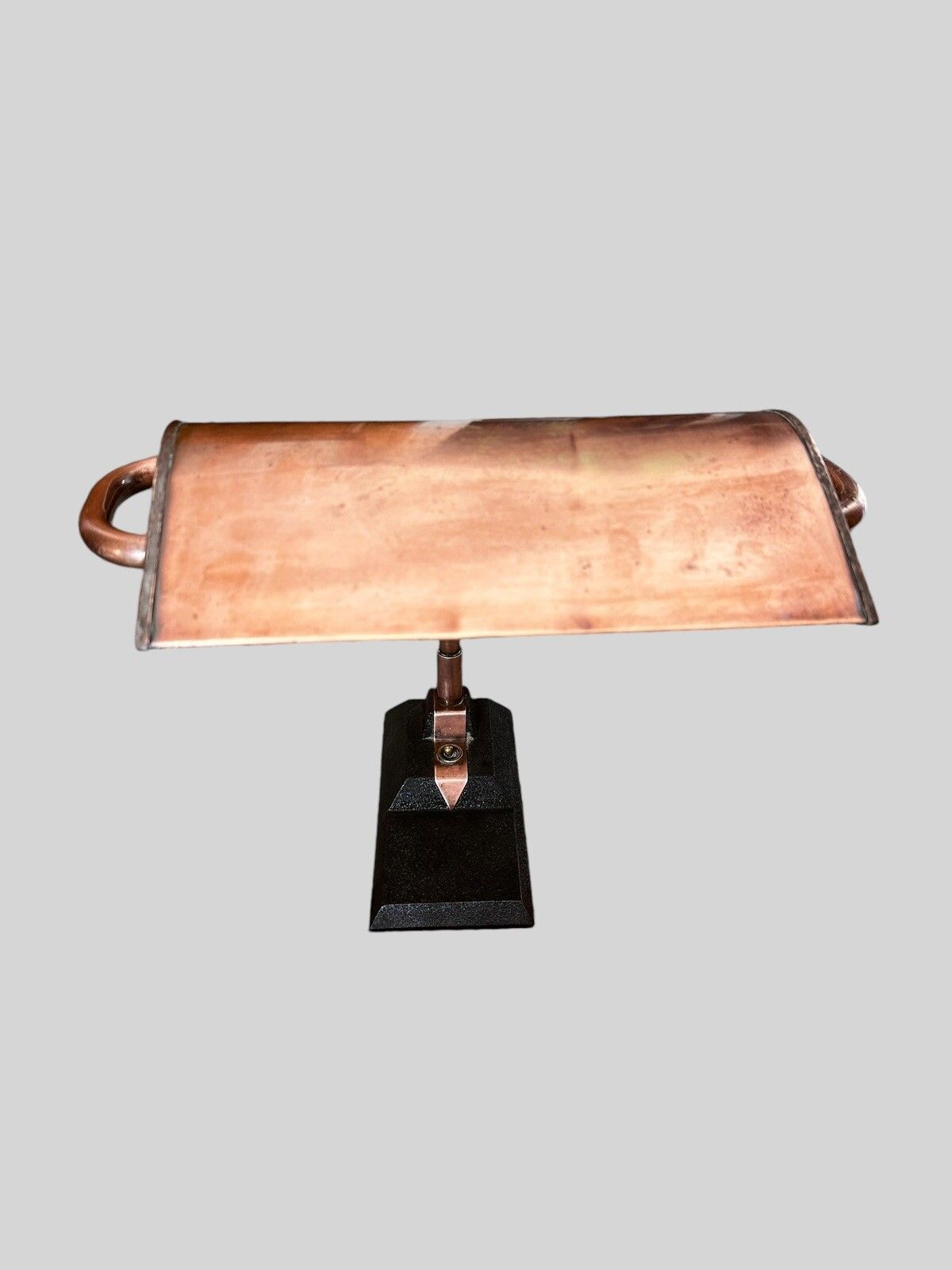 1920’s Copper And Brass Bankers Desk Lamp photo for sale