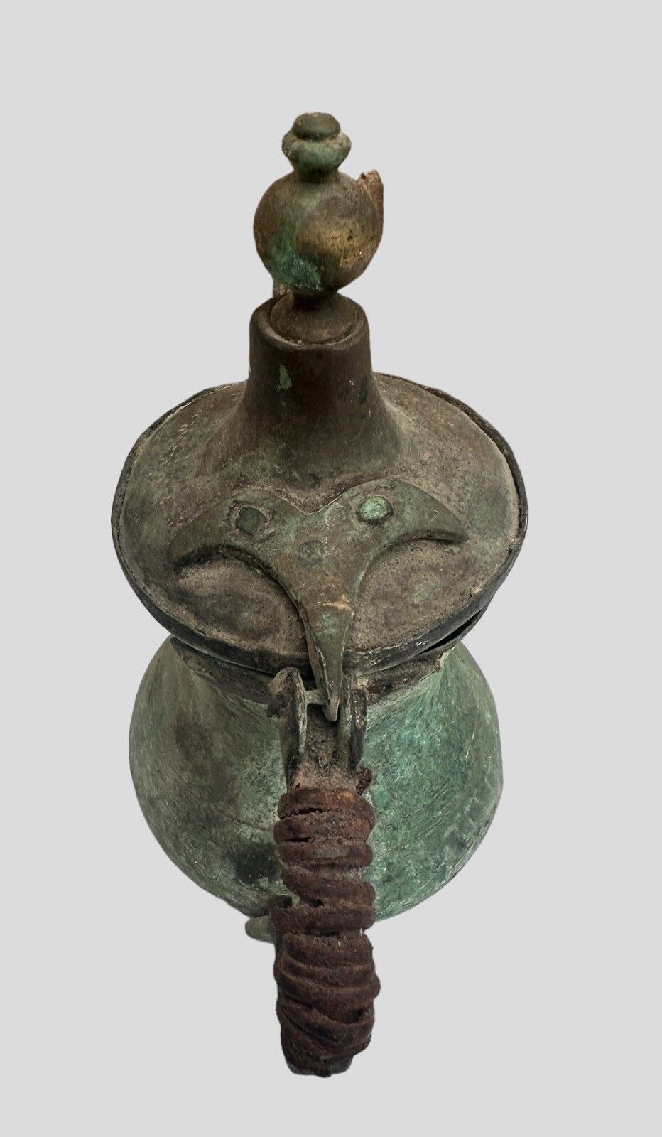 Arabic Dallah Coffee Pot Islamic Middle East Damascus Iraqi 20 Cm Tall photo 595.0