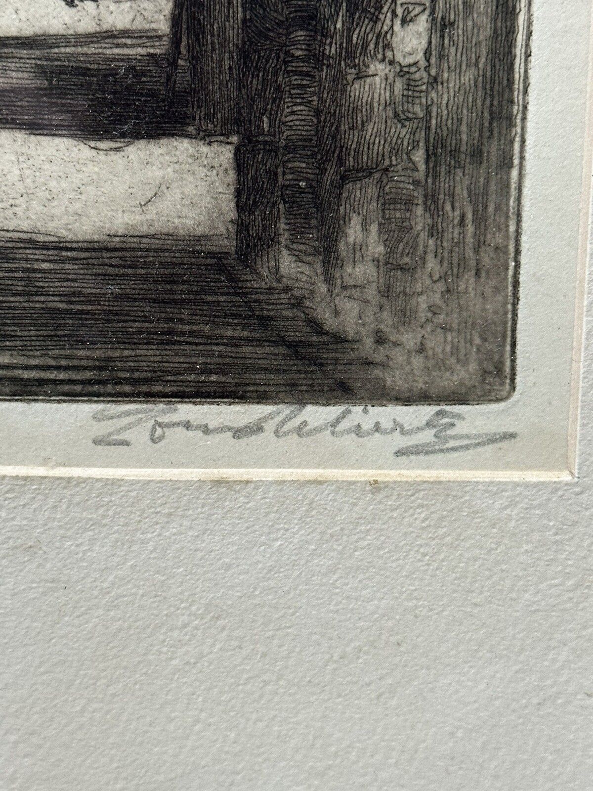 Louis Whirter (1873 1932) Early 20th Century Etching, Antwerp photo Art
