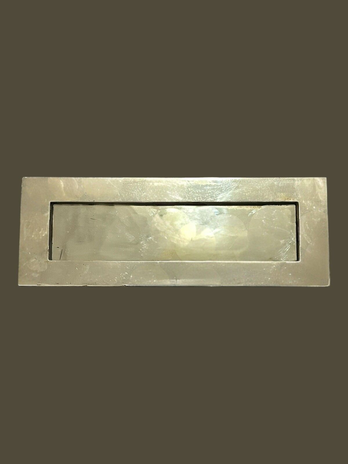 C1920’s Extra Large Brass Letter Box Bank 14”