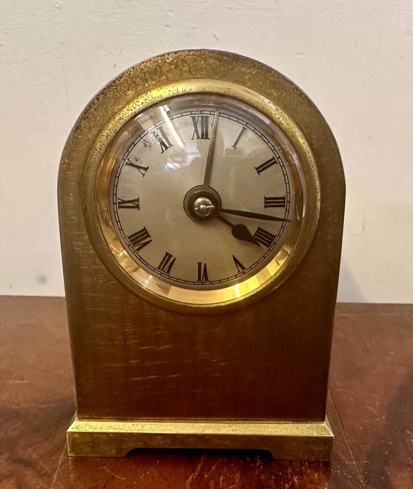 Home Decor 19th Century Antique French Brass Carriage Bell Alarm Clock Outstanding photo