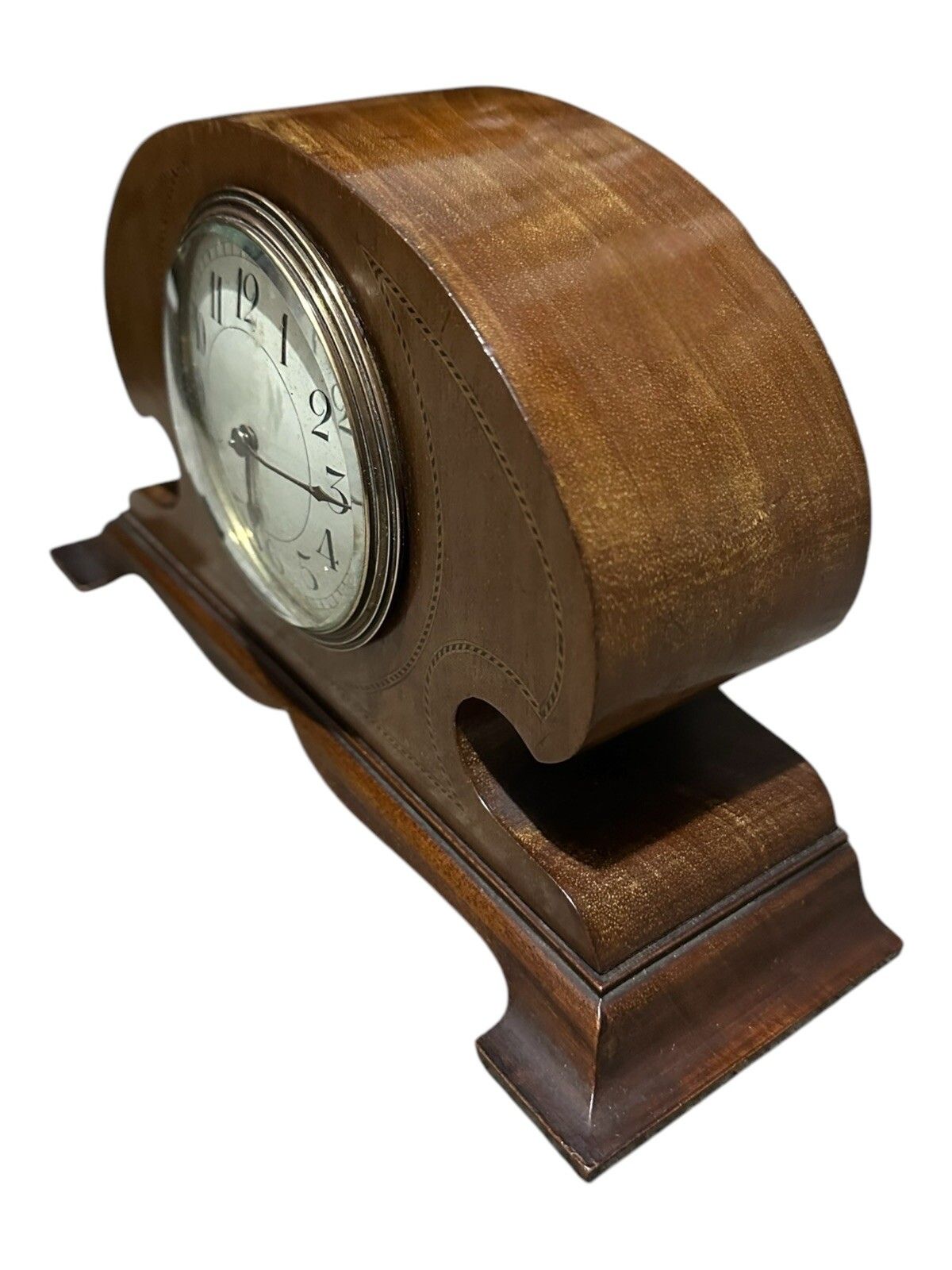 Antique Elegant Edwardian Art Nouveau Inlaid Mantel Clock By Richard & Co C1890 photo buy