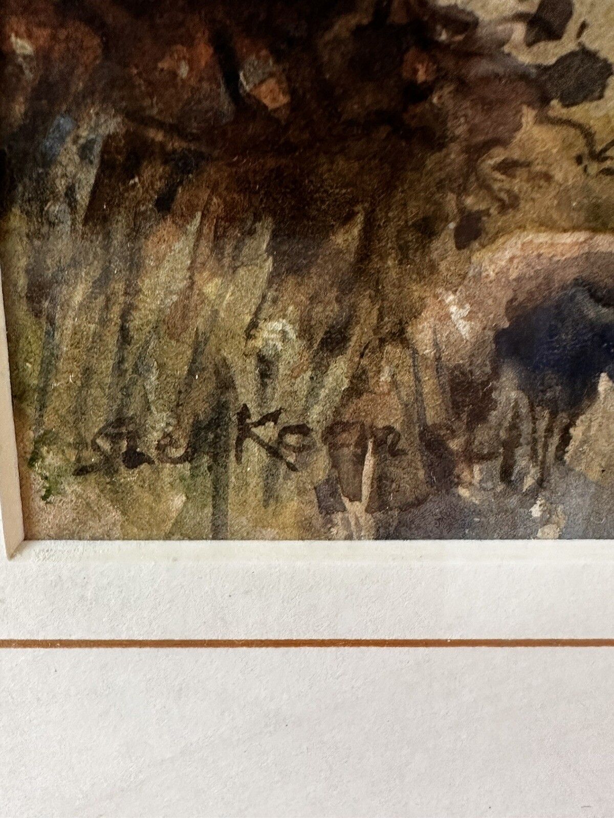 Alfred John Keene (1864–1930) Watercolour  Derbyshire Moorlands 56cm By 46cm photo 95.0