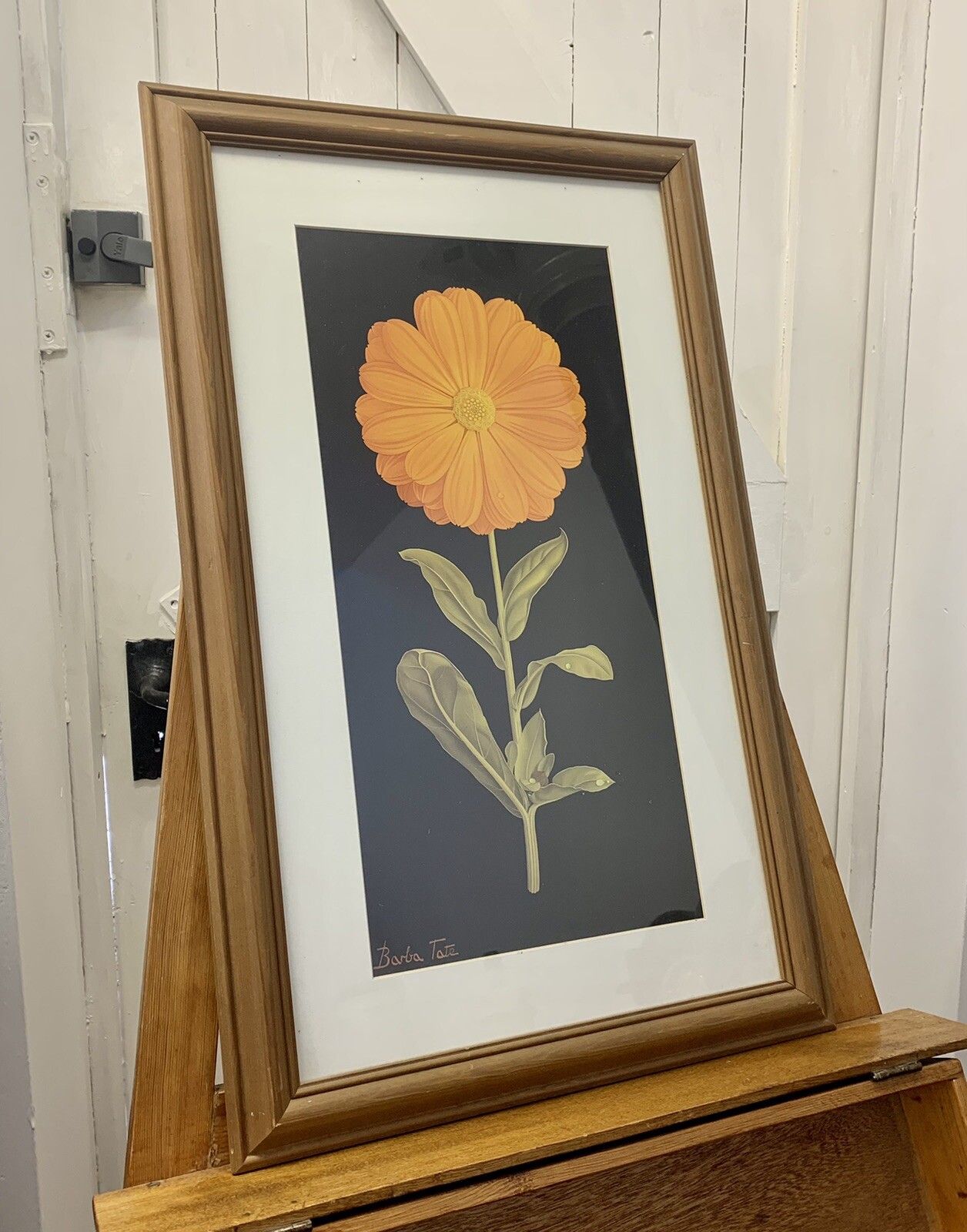 Vintage Barbara Tate ( 1927  2009)  "Still Life” Floral Print 70cm By 43cm