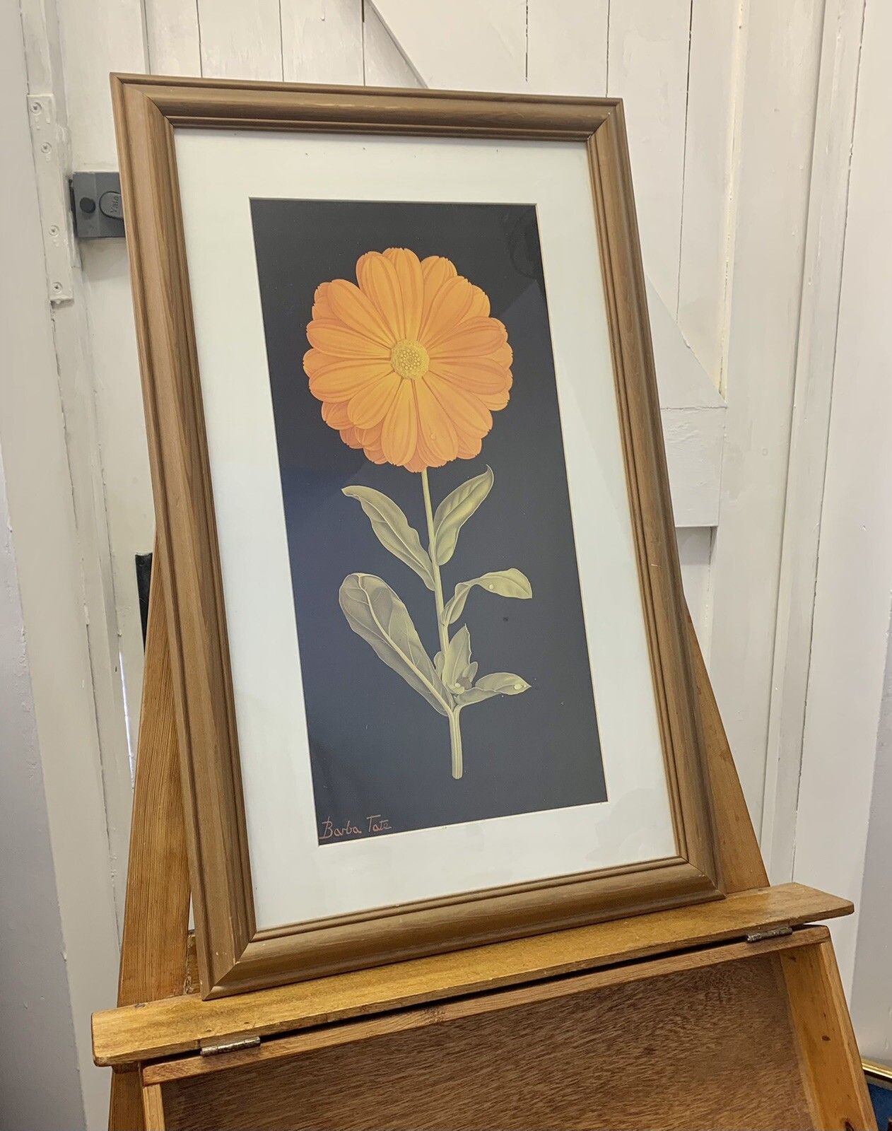 Vintage Barbara Tate ( 1927  2009)  "Still Life” Floral Print 70cm By 43cm photo for sale