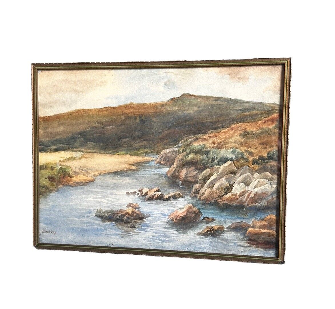 J. Gadsby Early 20th Century Watercolour Coastal