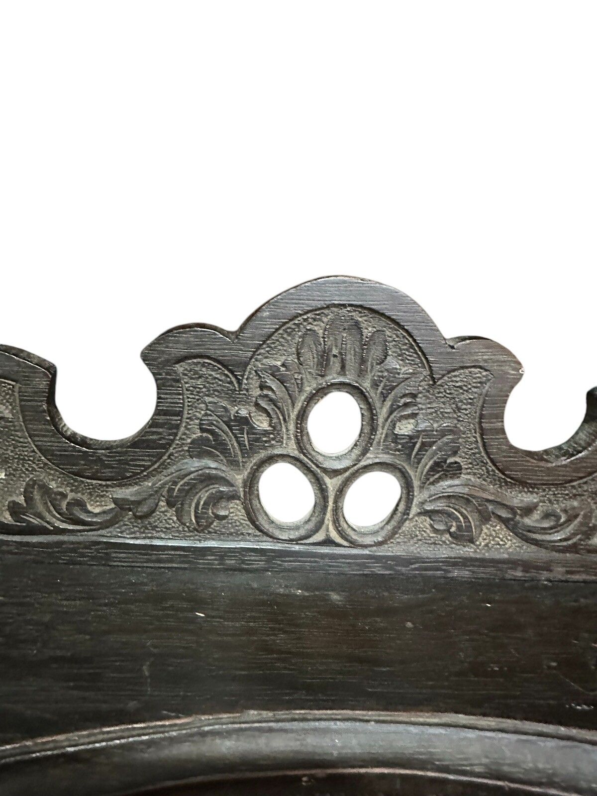 Victorian Carved Wooden Wall Mounted Photo Frame  Shelf Carved Fish Jacobean photo Home Decor