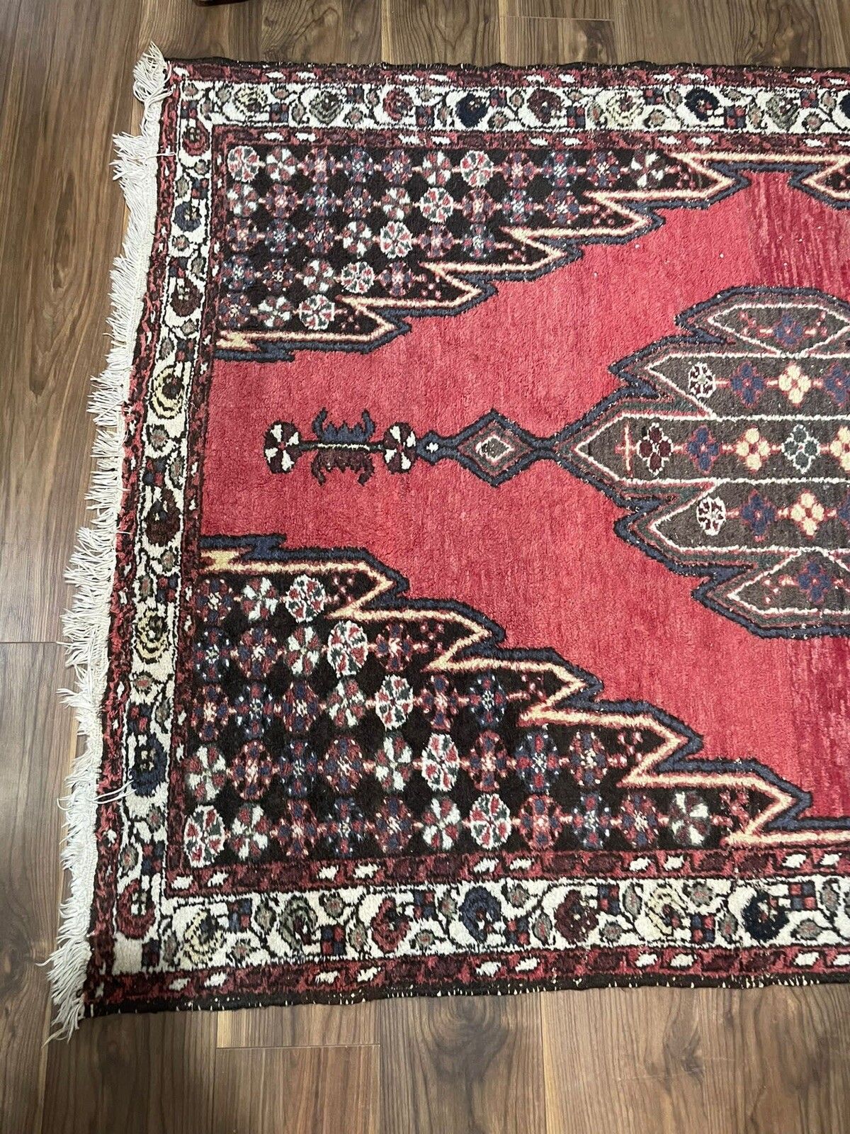 Vintage  Antique Eastern Traditional 100% Wool Rug 205cm By 136cm R10 photo for sale