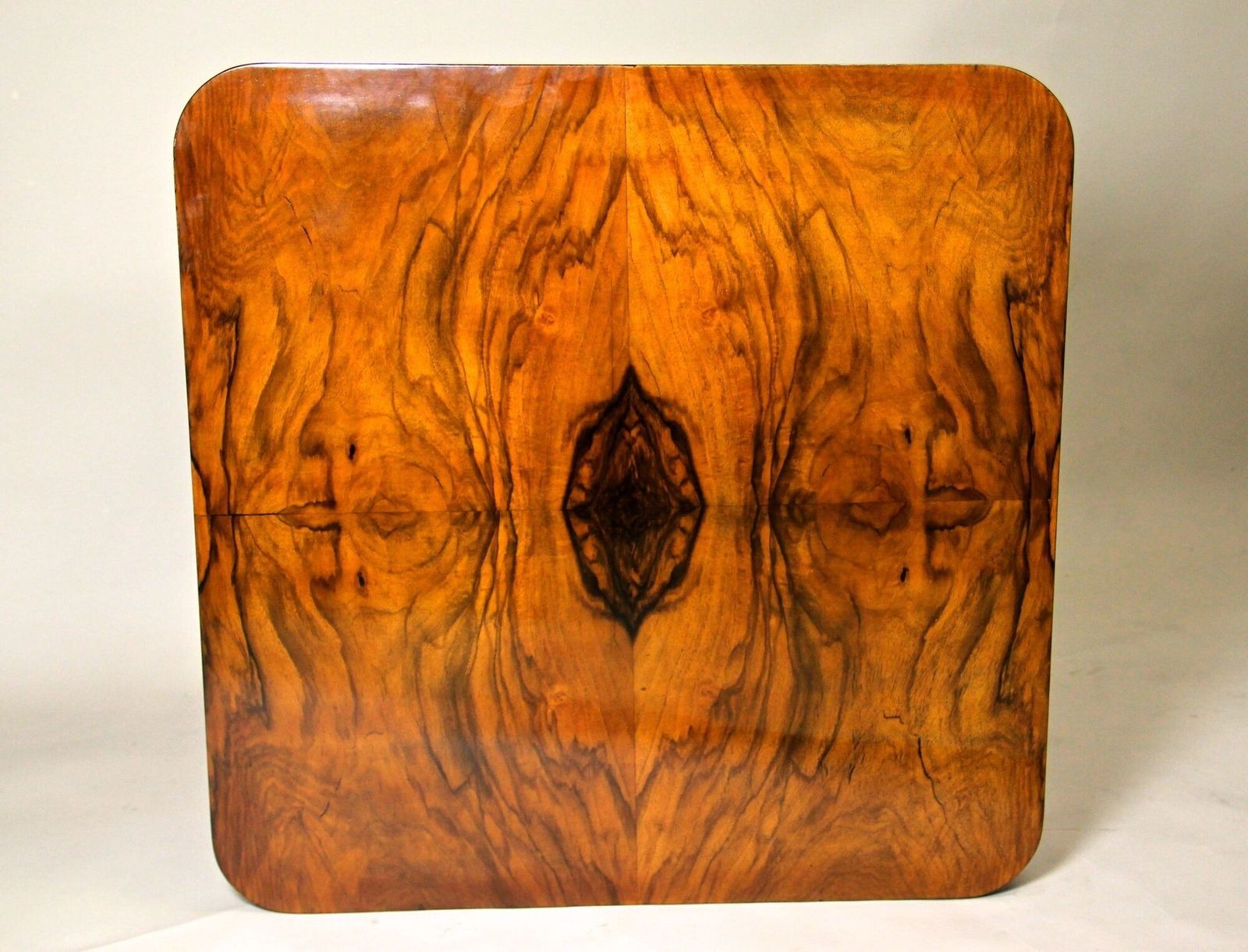 Art Deco Nut Wood Side Table Shellac   Polished, At Circa 1920 photo for sale