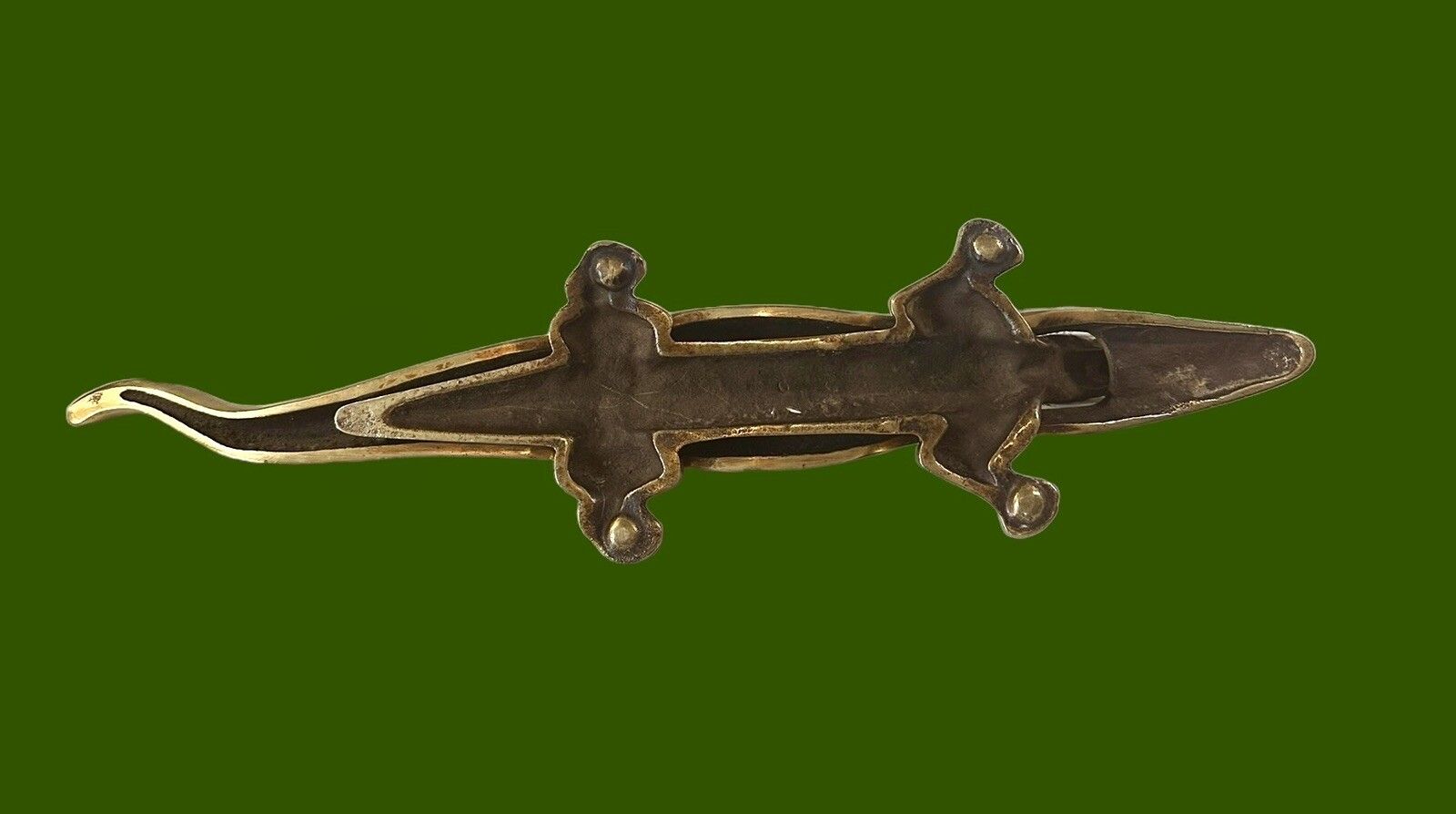 Antique Edwardian Brass Nut Cracker Huge 15 Inches In Length Super Heavy photo buy