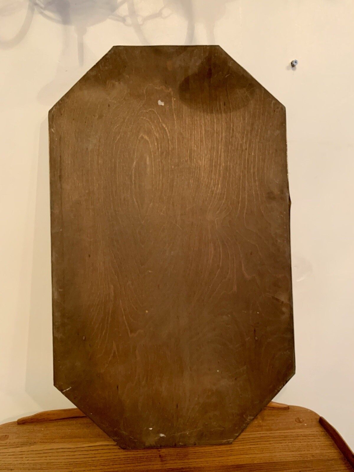Mid Century French Embossed Metal Gold Ornate Mirror  Bevelled 76cm By 46cm photo vinterior