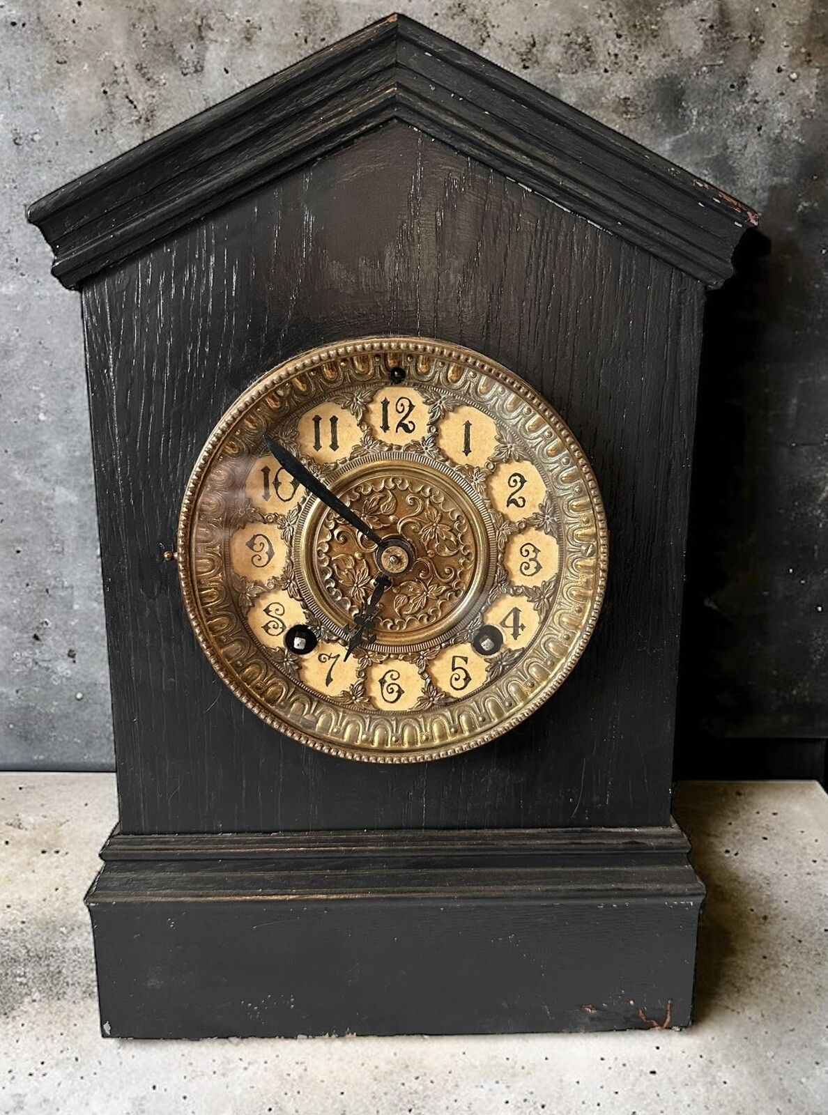 Rare 1881 Antique USA Wml Gilbert Bell Chime Mantle Parlour Cabinet Clock