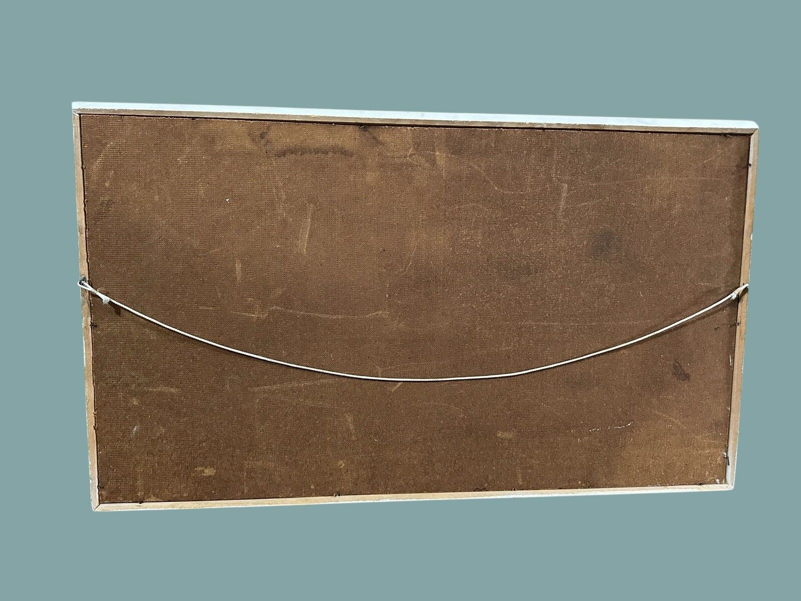 Mid Century Original Signed Fishing Nautical Maritime Scene 80cm By 48cm photo furniture