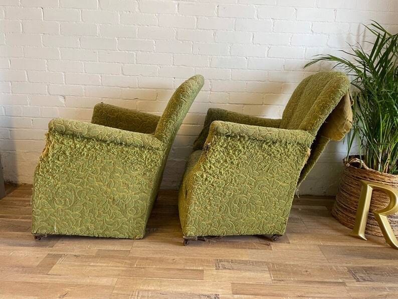 One Antique Armchair For Reupholstering photo furniture