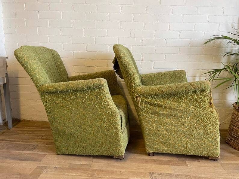 One Antique Armchair For Reupholstering photo for sale