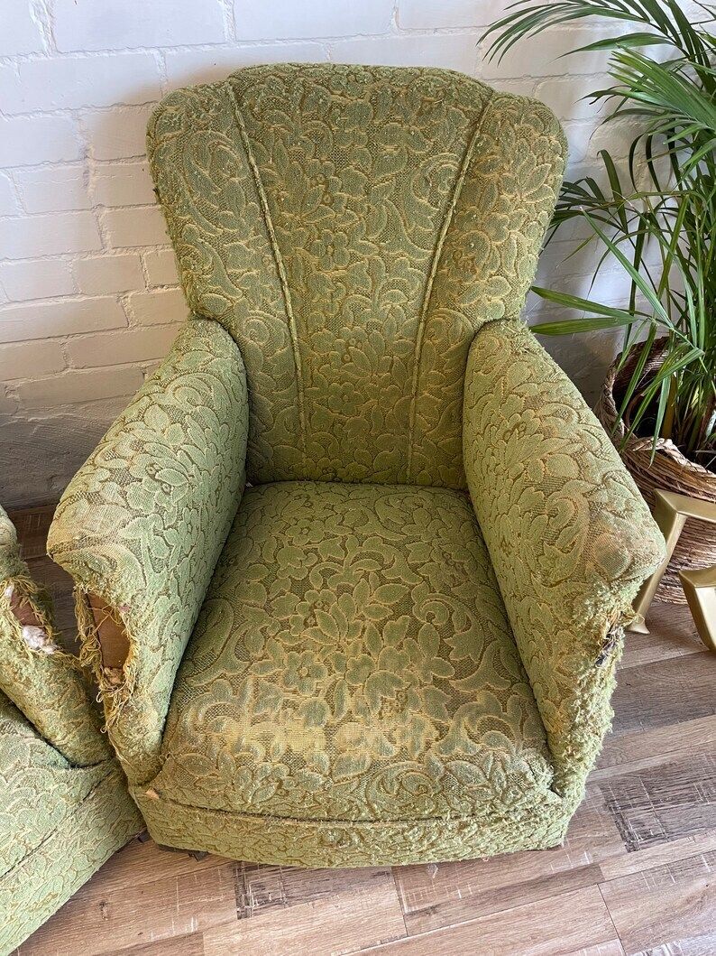 One Antique Armchair For Reupholstering photo vinterior