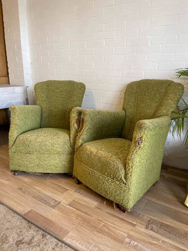 One Antique Armchair For Reupholstering photo buy