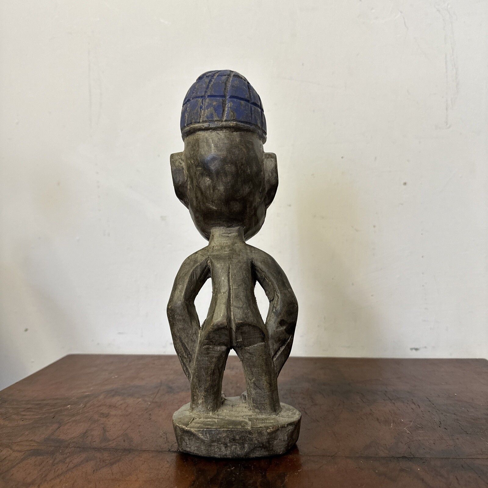 Old African Tribal Art Nigeria Yoruba Figure Carved Statue 11” High photo 50.0