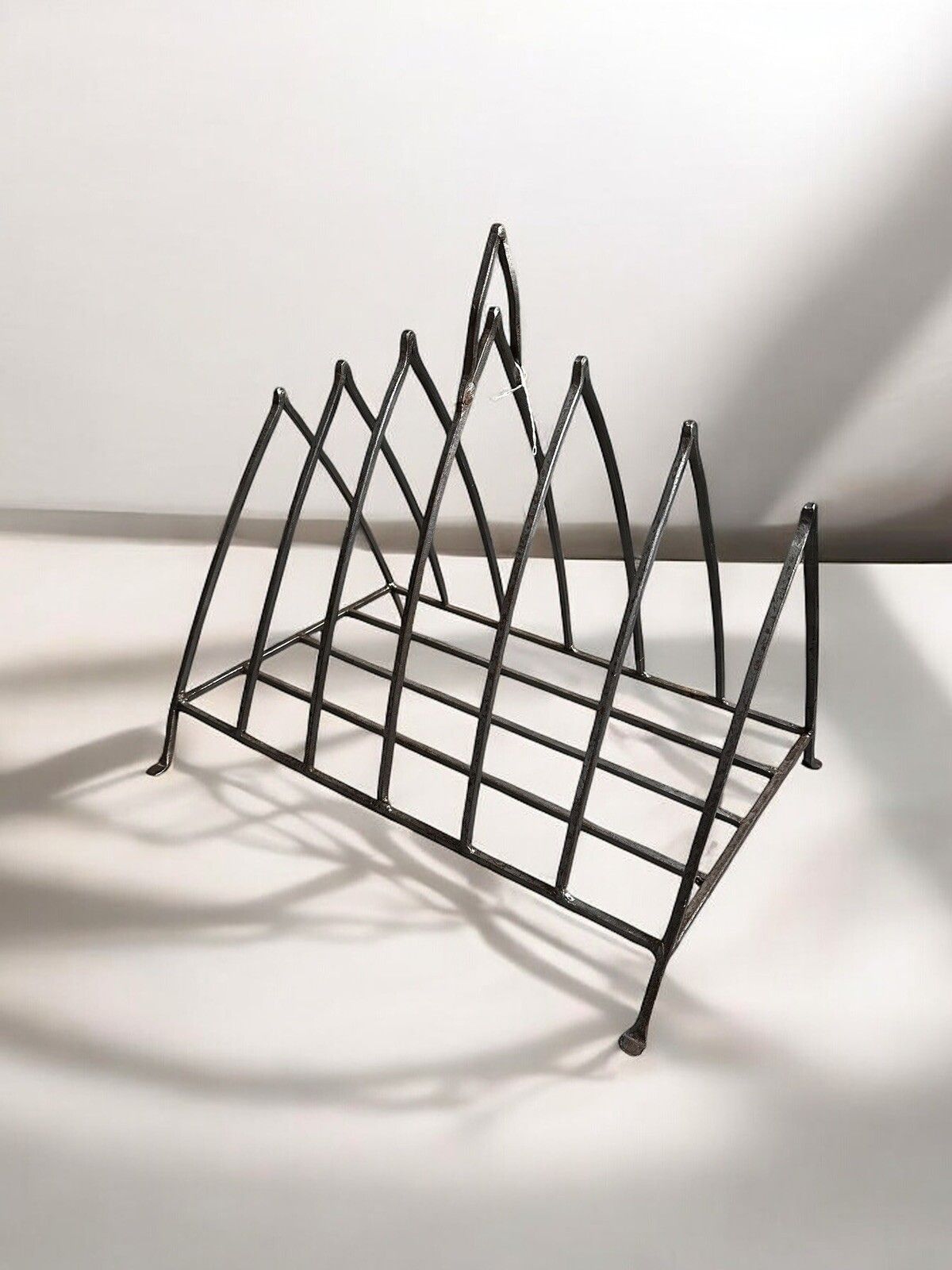 Vintage Handmade Iron Magazine Book Rack