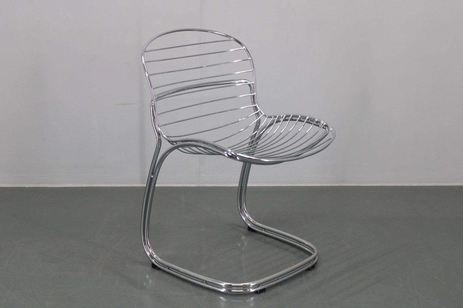 Paar Chroomstalen Stoelen Van Gastone Rinaldi Voor Rima, Italië, Ca. Jaren 1970 photo vinterior