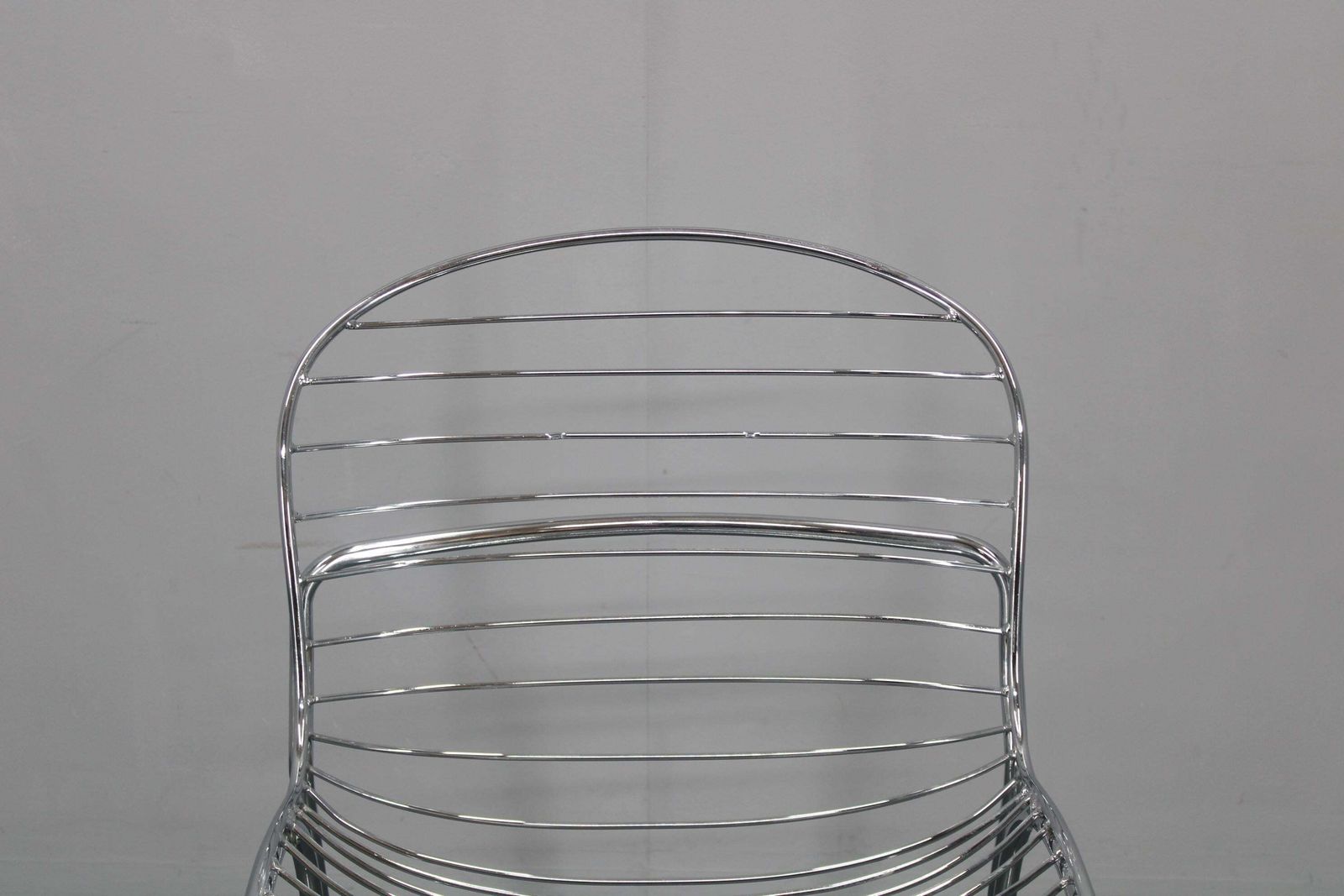 1970s Pair Of Gastone Rinaldi Chromed Steel Chairs For Rima, Italy photo buy