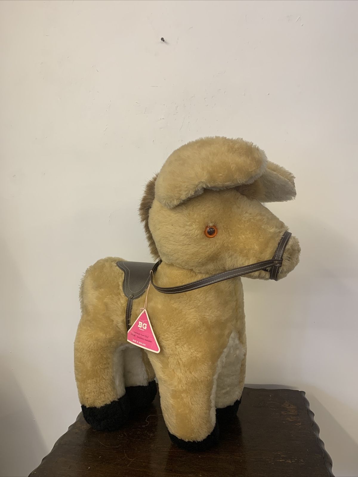 Large Vintage 1970s Immaculate Donkey Stuffed Toy British Made photo Home Decor