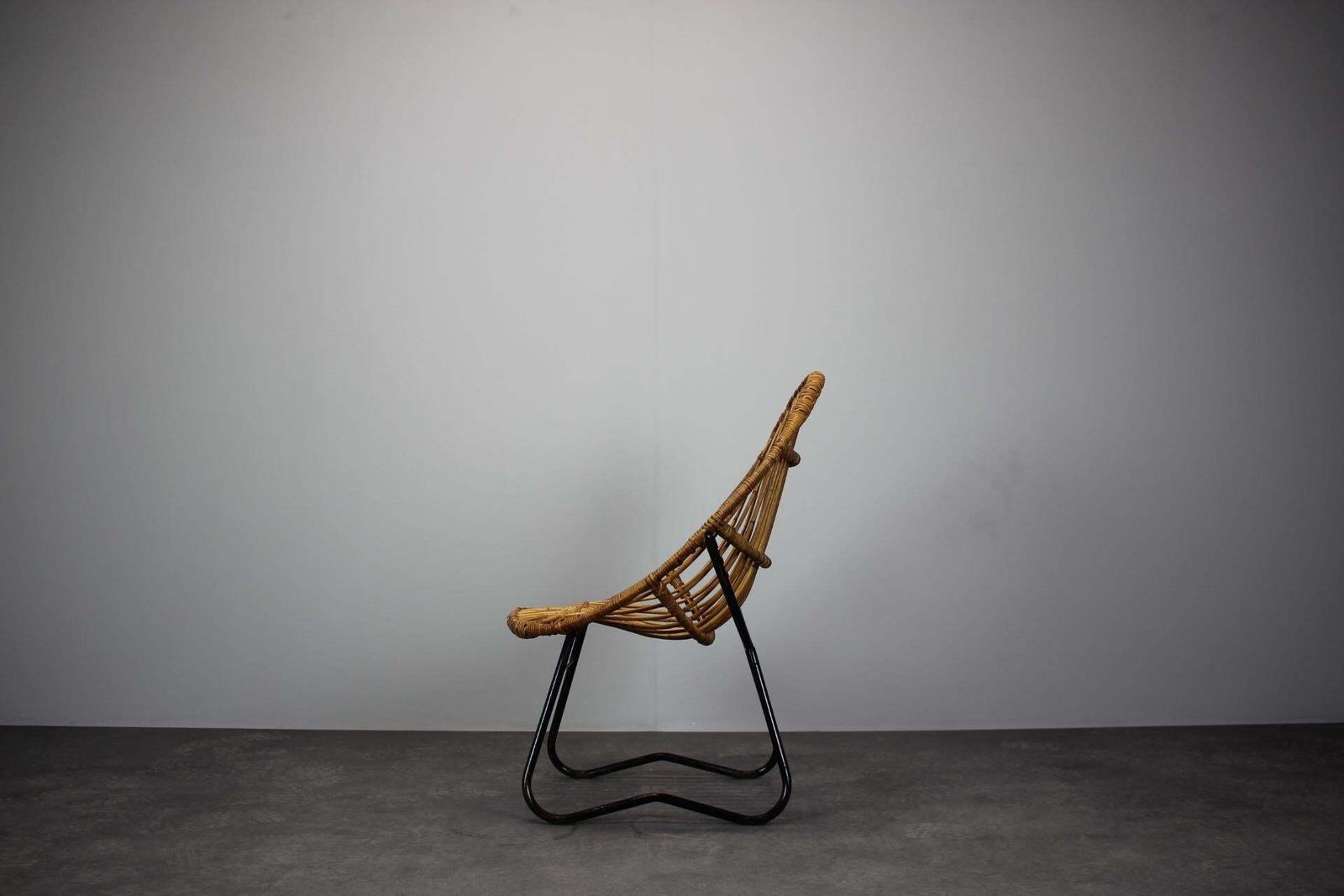 Rattan Lounge Chair By Uluv For Alan Fuchs, Czechoslovakia, 1960s photo Furniture