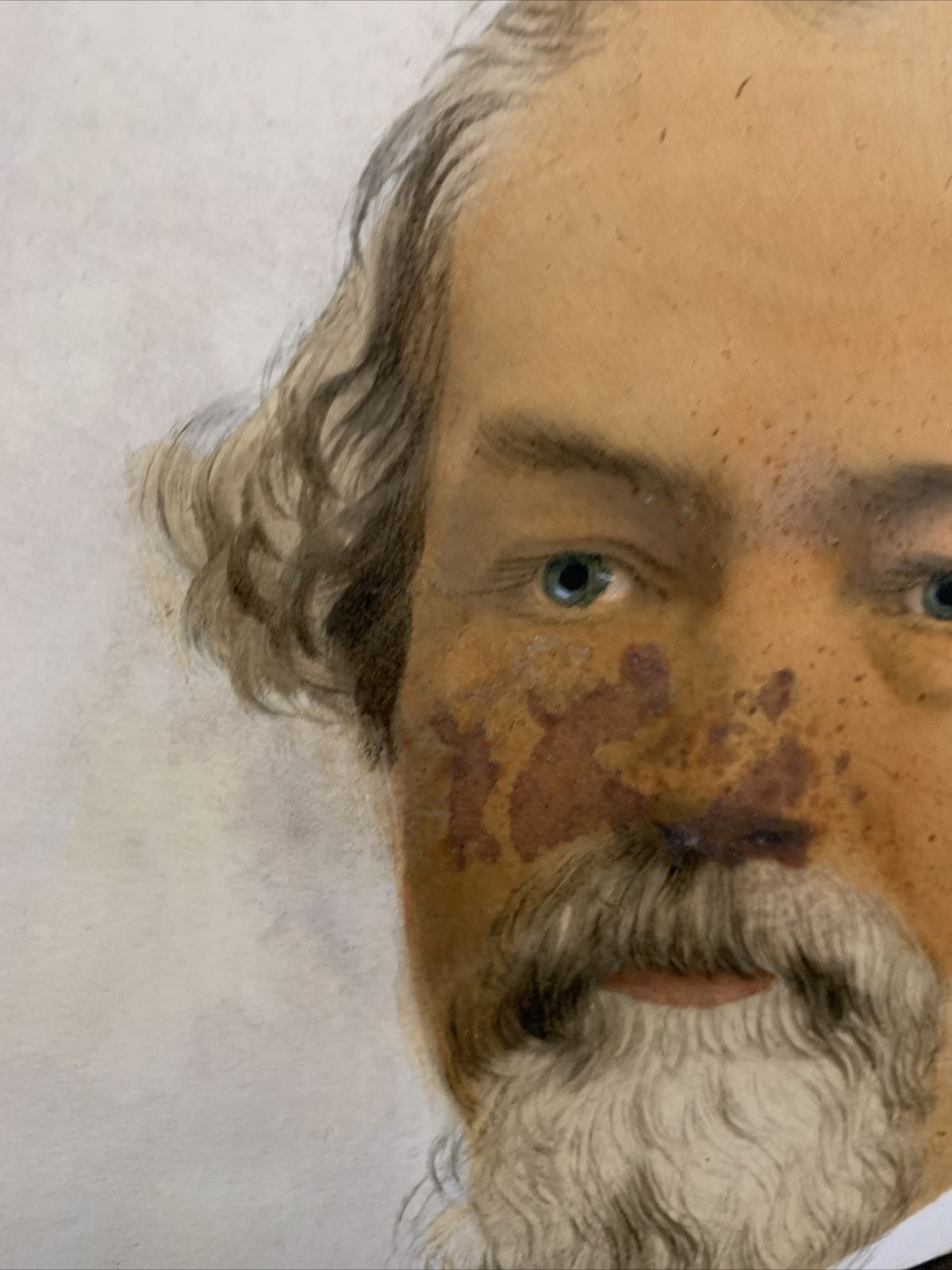 Antique Original Painting Self Portrait Of A High Society Gentleman photo Art