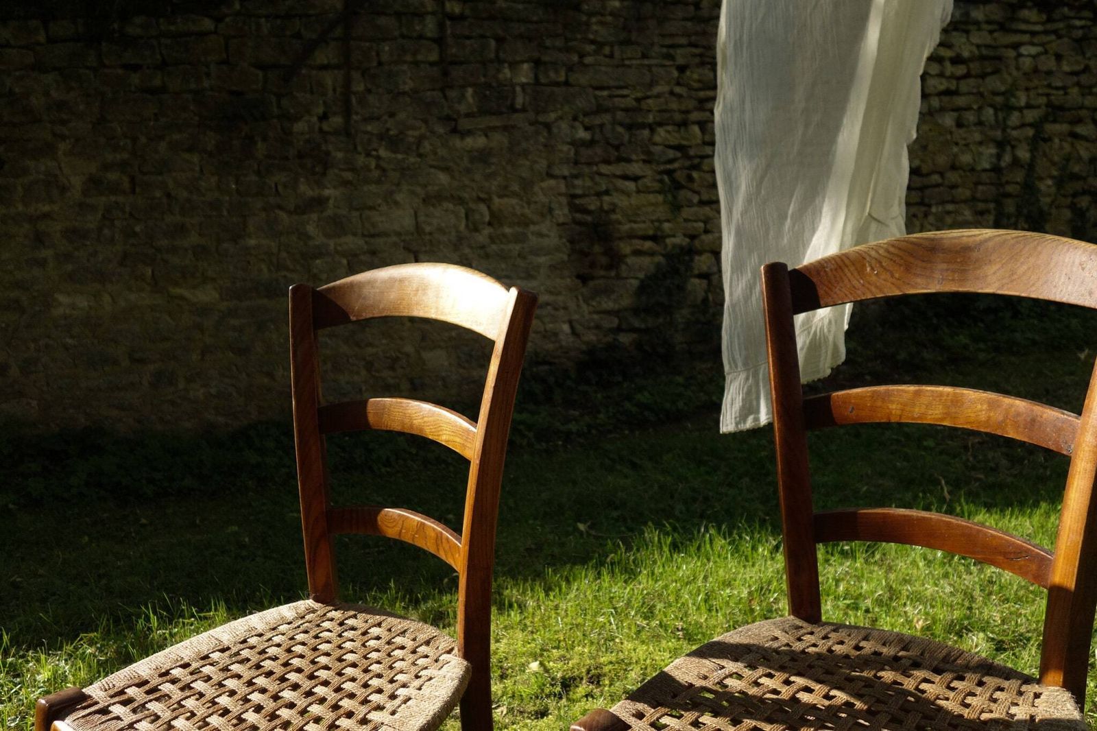 French Rustic Bistro Wooden Chairs photo Furniture