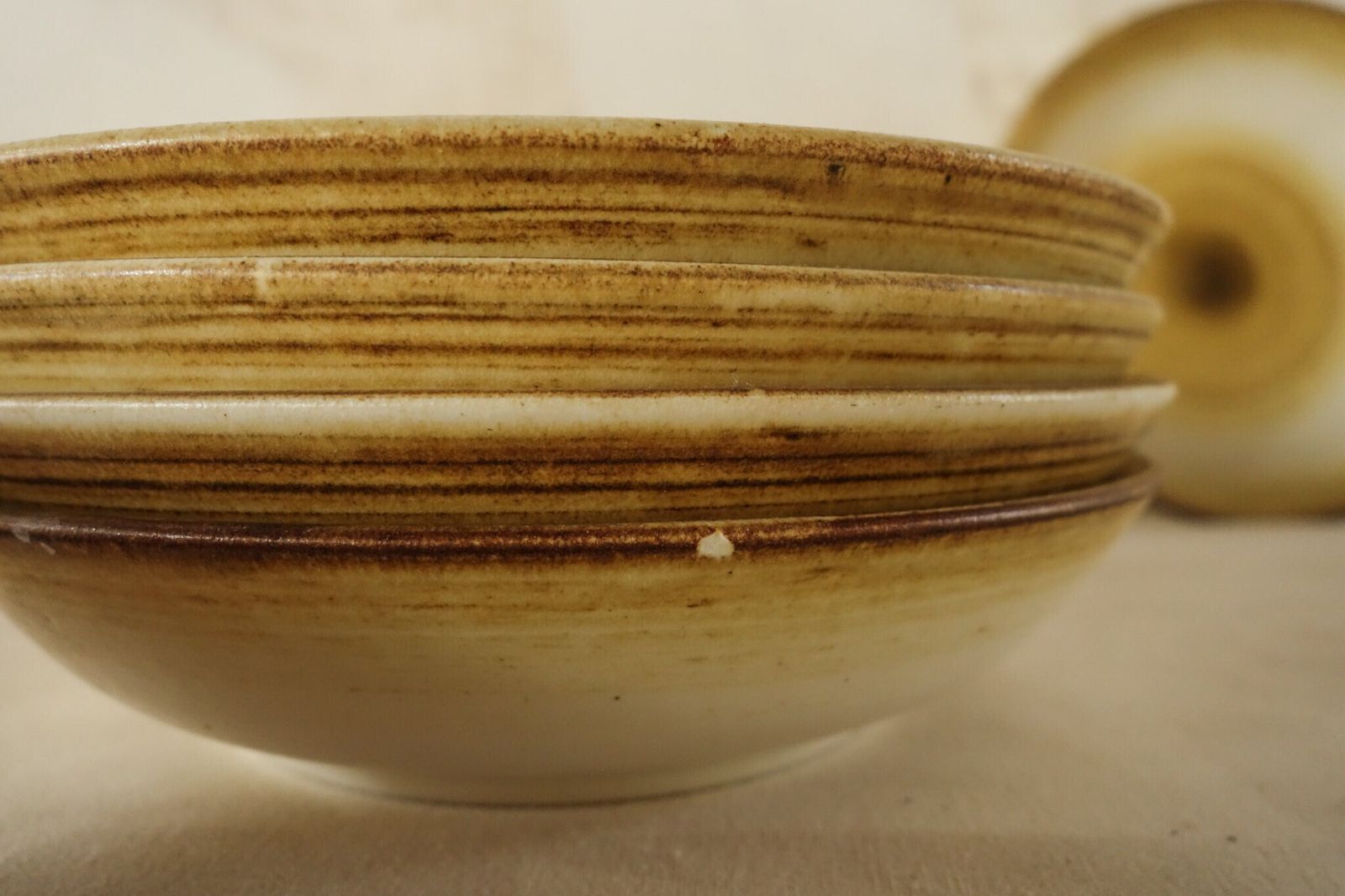 Vintage French Ceramic Hollow Plates. photo furniture