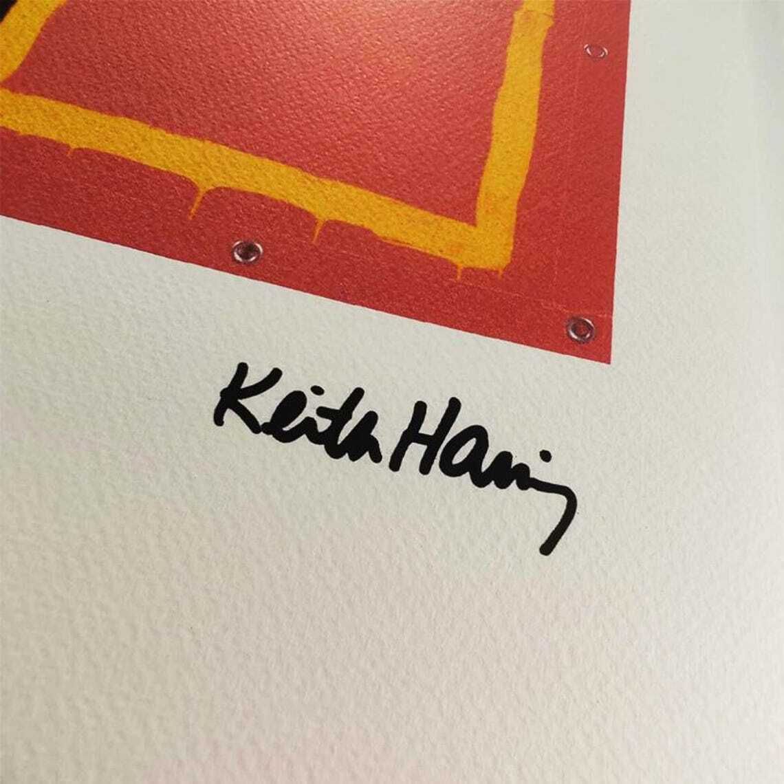 1990s Keith Haring Limited Edition Lithograph Numbered In Pencil. photo for sale