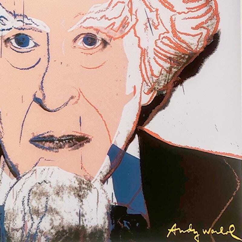 1980s Andy Warhol " Uncle Sam " Limited Edition Lithograph By Cmoa   Carnegie Museum Of Art   Pittsburgh   Numbered In Pencil photo vinterior