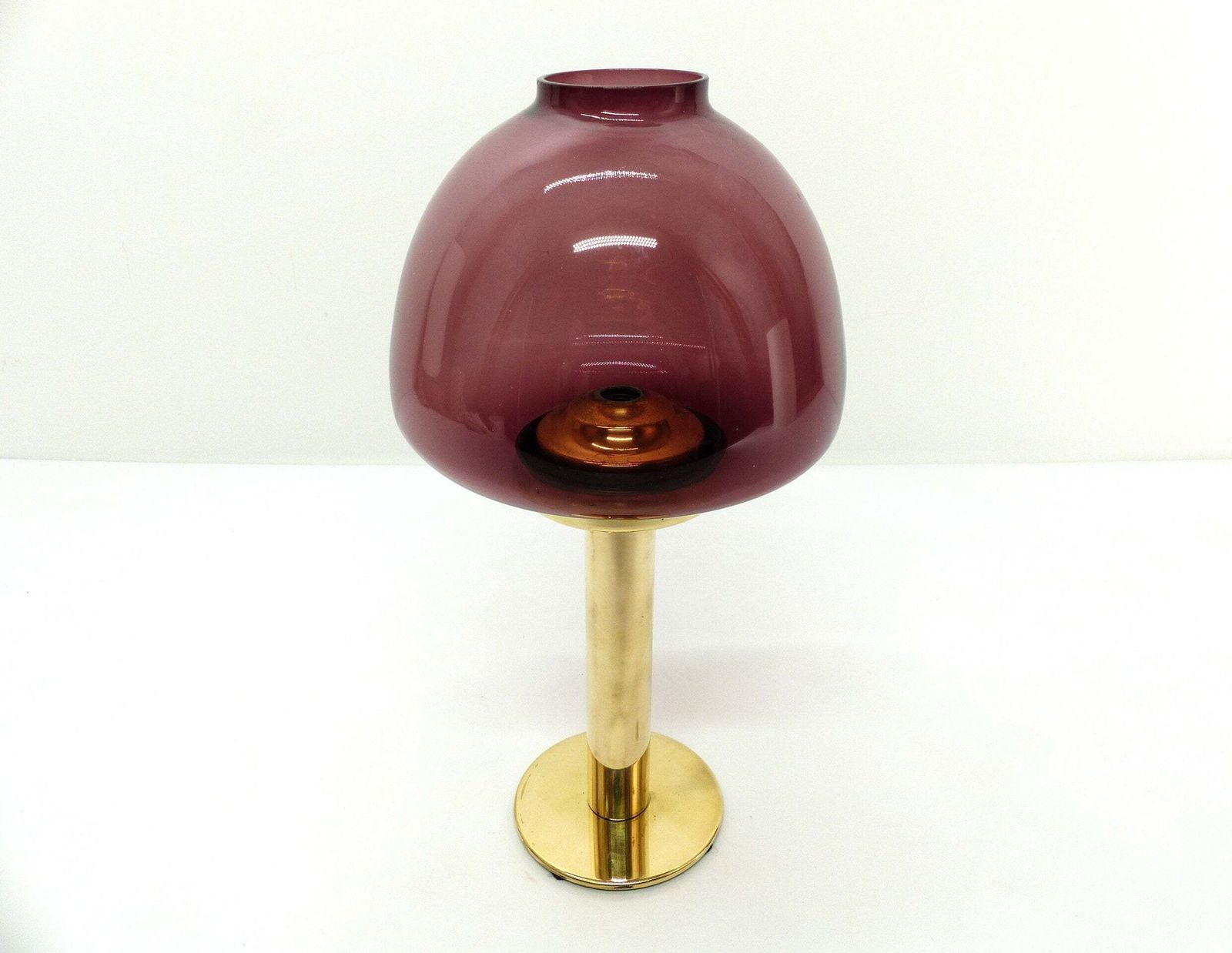 Scandinavian Candle Holder Hans Agne Jakobsson Claudia Purple L102/32 1960 photo furniture