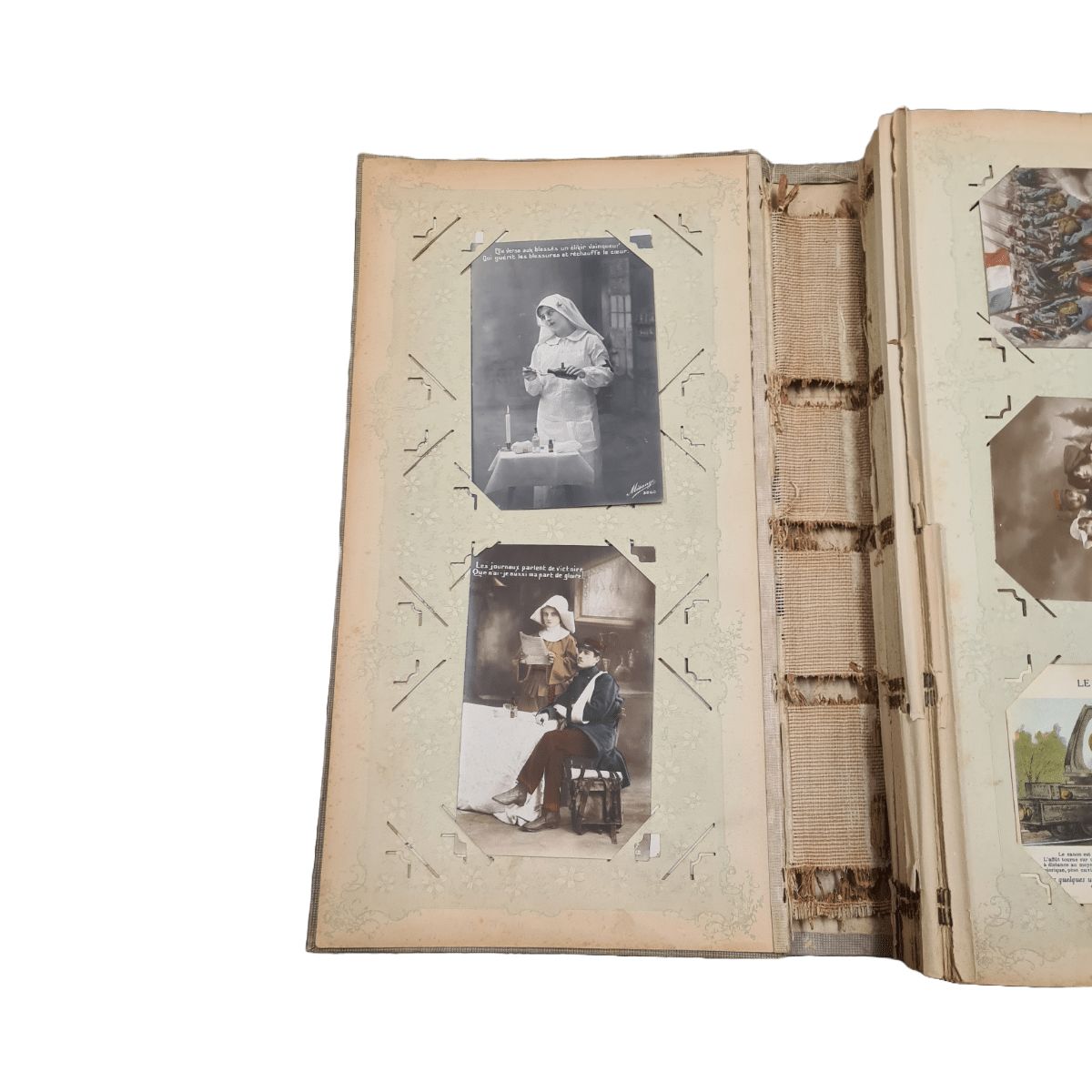 French Art Nouveau Postcard Album, Early 1900s photo vinterior