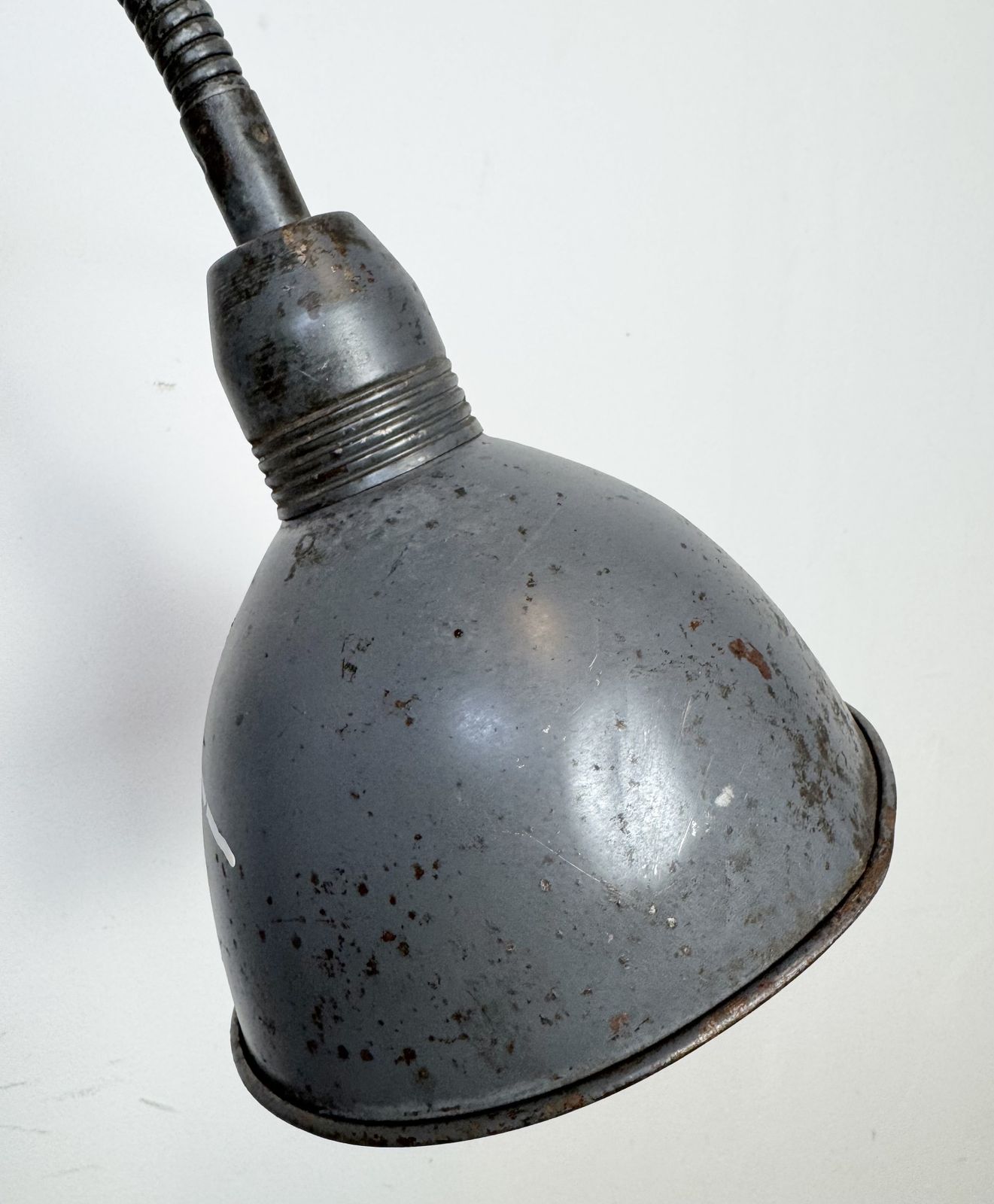 Grey Industrial Scissor Wall Lamp From Elektroinstala, 1960s photo vintage