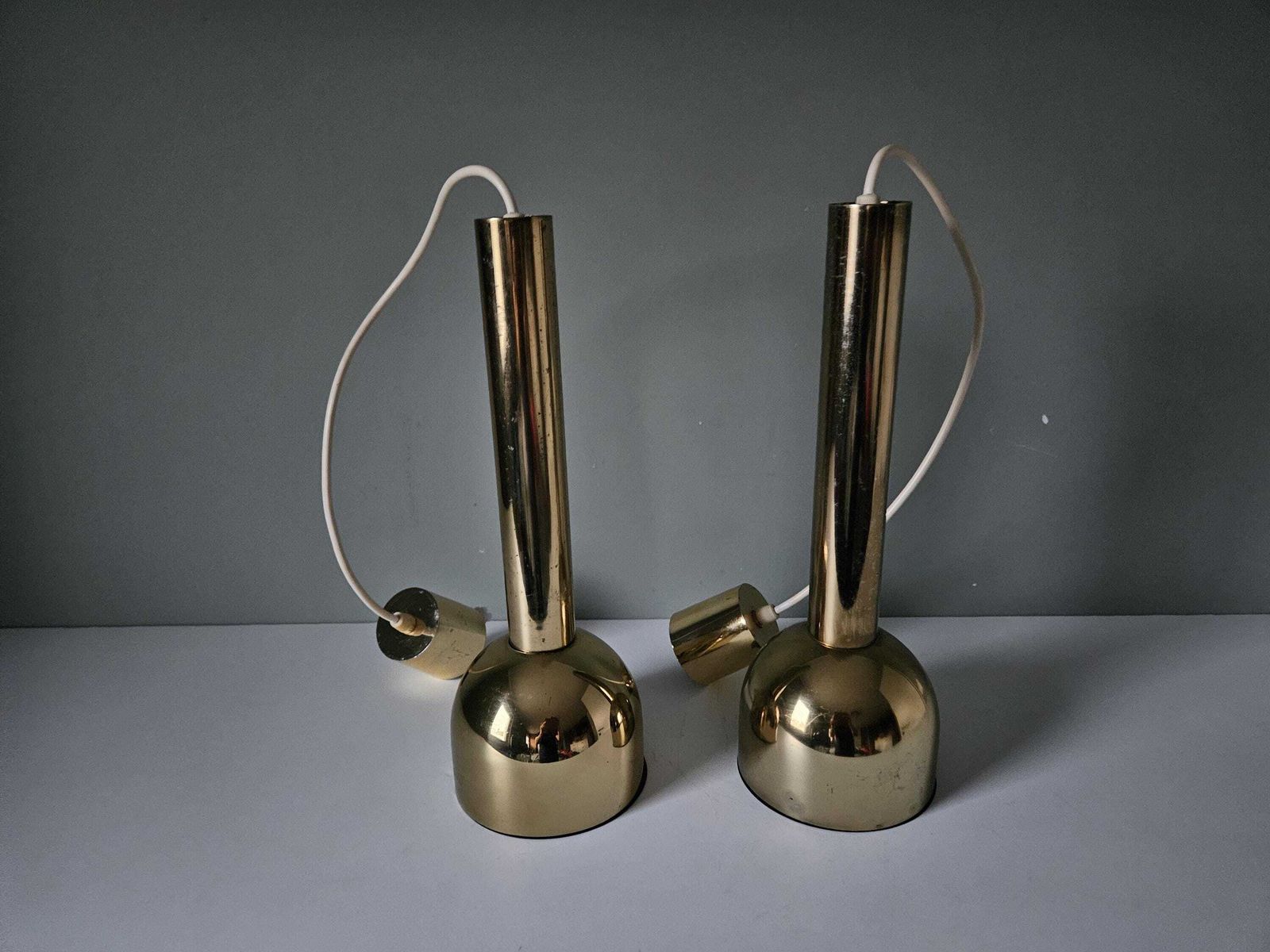 Set Of 2 Mid Century Modern Pendant Light, Chrome Lamp, Golden Lamaps, Meblo Guzzini Style, Cascade Lights, Kitchen Island Lighting photo furniture