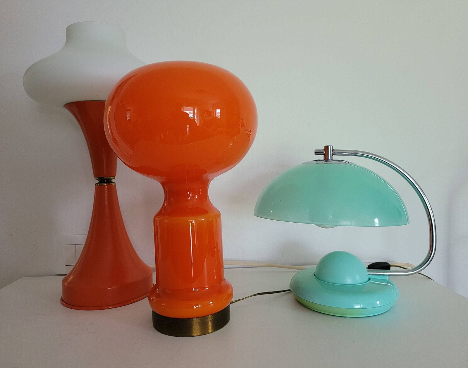 photo for sale Space Age Table Lamp / 70's Lighting / Mid Century Modern Lamp / Retro Desk Lamp / Mcm / Vintage Table Lamp / Yugoslavia / Mushroom Lamp