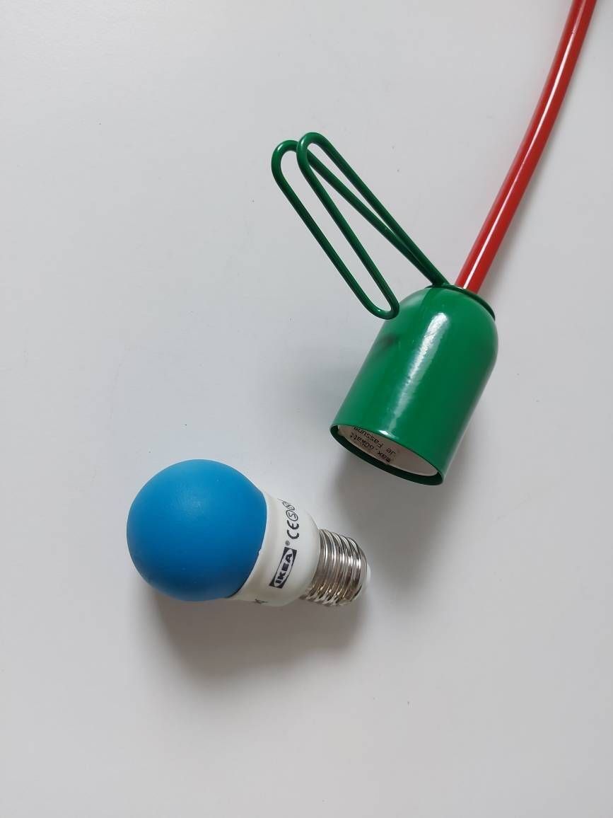 Vintage Desk Lamp, Memphis Style, Spotlight, Task Lamp, Colorful Lamp, Pop Art Lamp, Funny Lamp, Spot Light, Back To School photo vinterior
