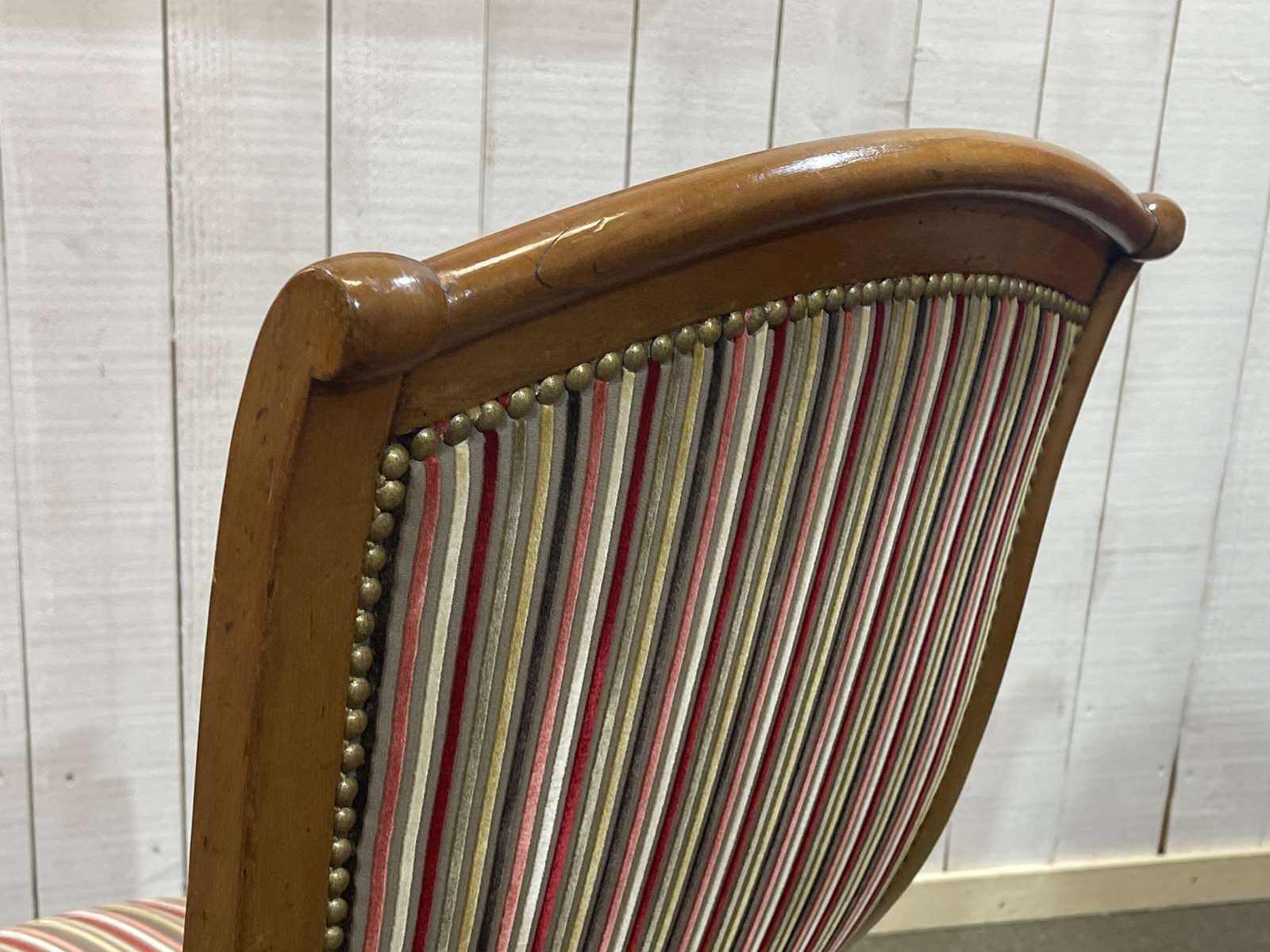 photo buy Late 19th Century Voltaire Armchair In Cherry Wood