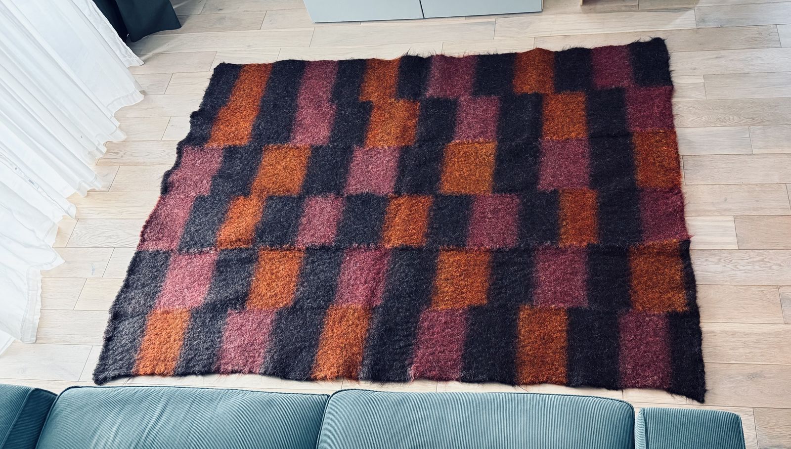 Vintage Greek Carpet – 100% Wool