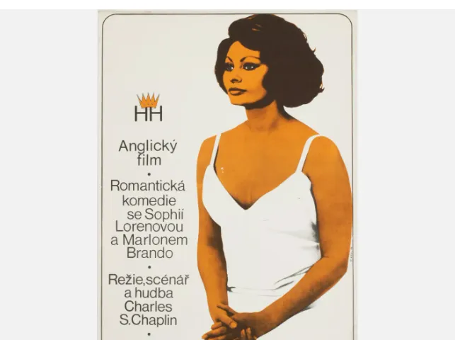 photo furniture Sophia Loren Collection 4  X  Large Movie Posters Original 1960s / 1970s Czech Poster Design