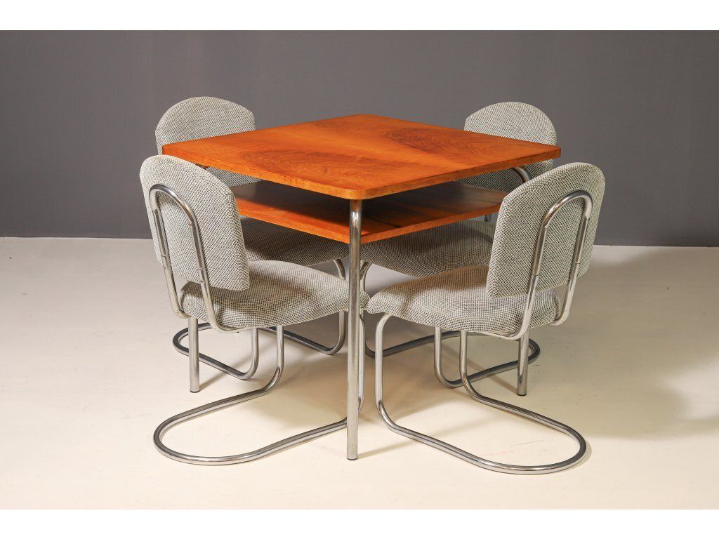 Tsjechisch Functionalistisch Eetkamerset Van Robert Slezák, Jaren 1940 photo for sale