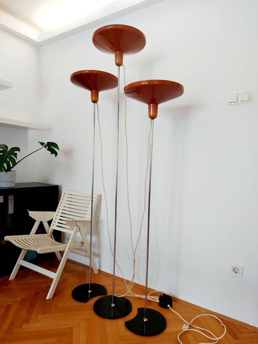 Extra Rare Floor Lamp / Franco Bresciani For Harvey Guzzini Manta / Mid Century Modern / Space Age Lamp / 70's Lamps / Retro Lamps Mushroom photo furniture