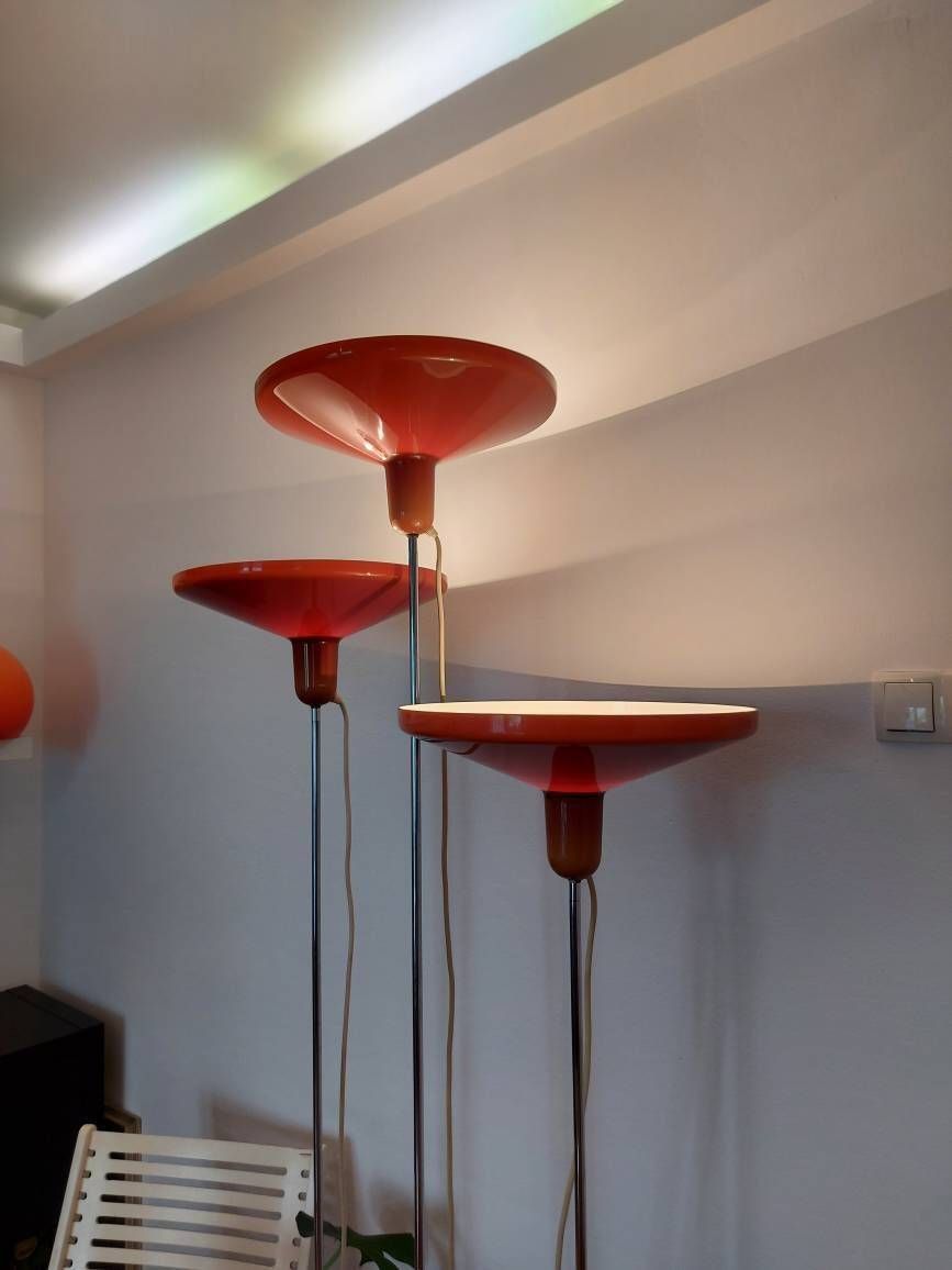 Extra Rare Floor Lamp / Franco Bresciani For Harvey Guzzini Manta / Mid Century Modern / Space Age Lamp / 70's Lamps / Retro Lamps Mushroom photo 8800.0